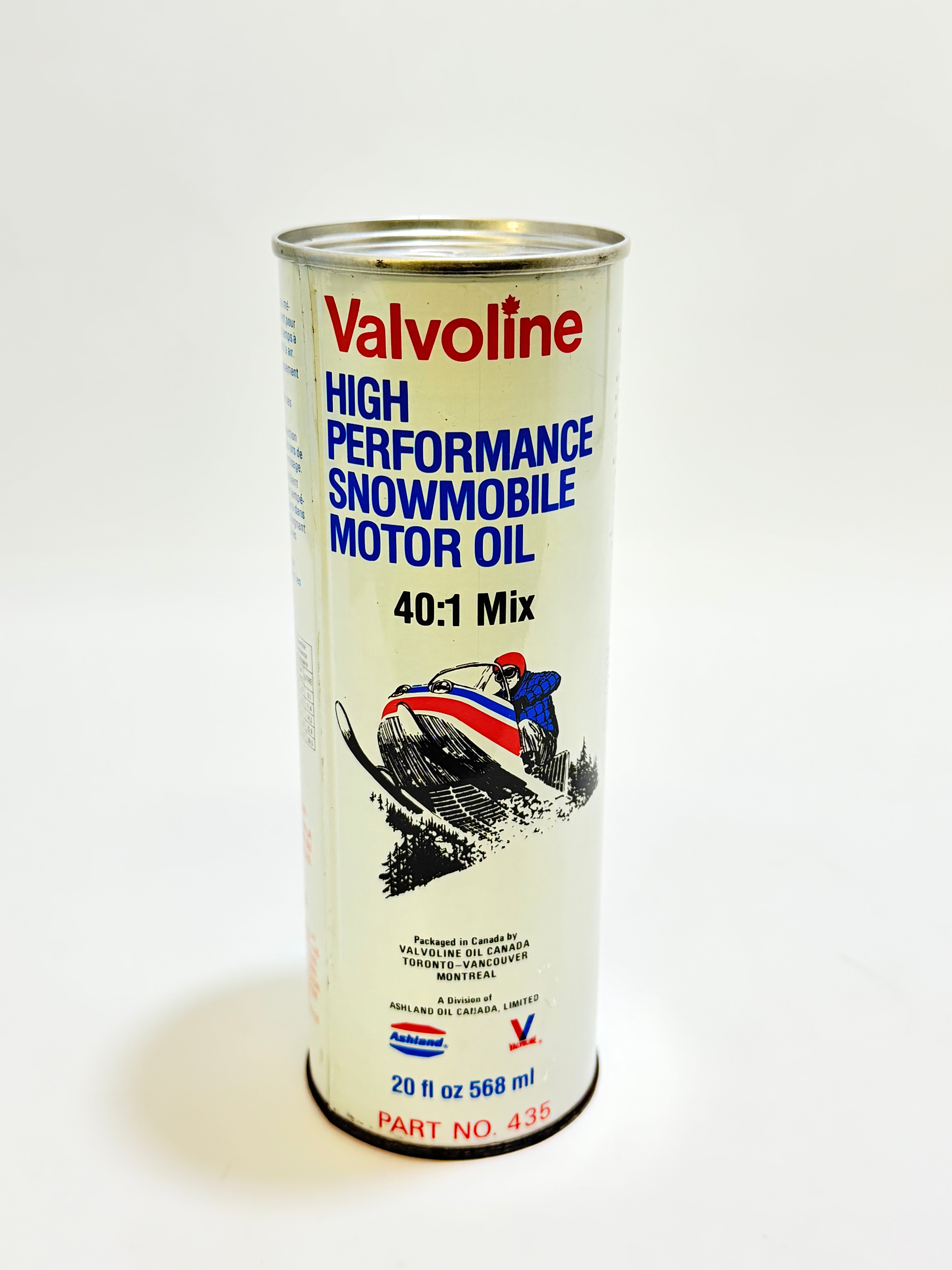 Vintage Valvoline Snowmobile Motor Oil Can