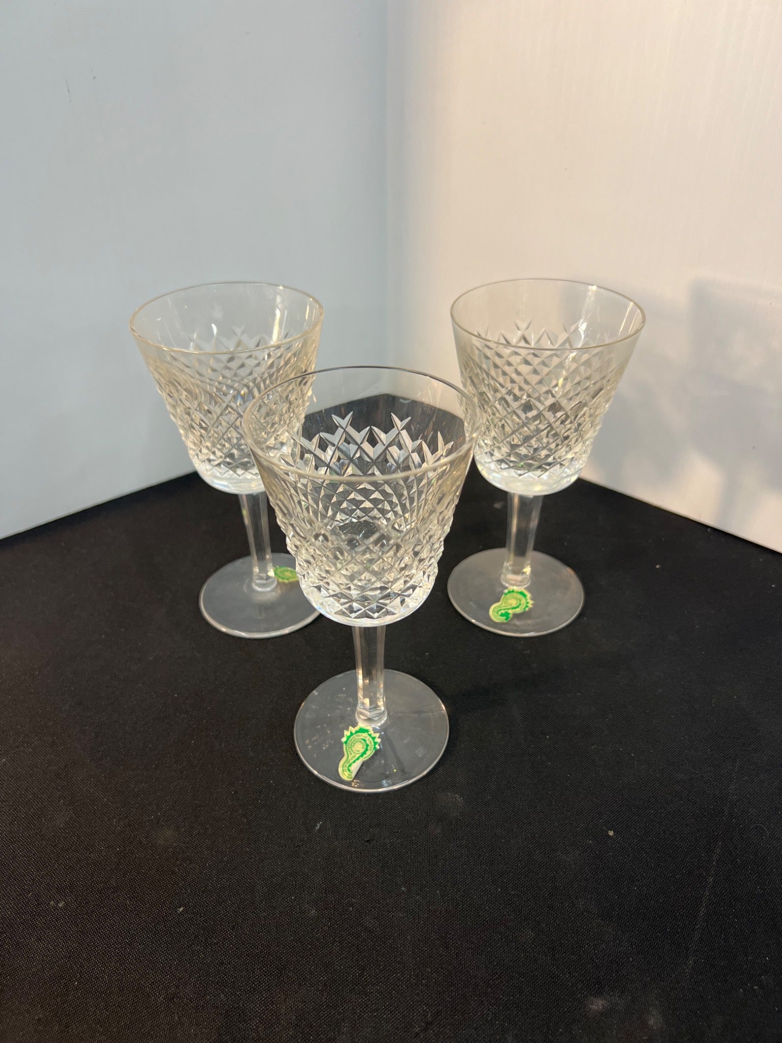 Waterford Crystal "alana" Claret Wine Glass Set of 3