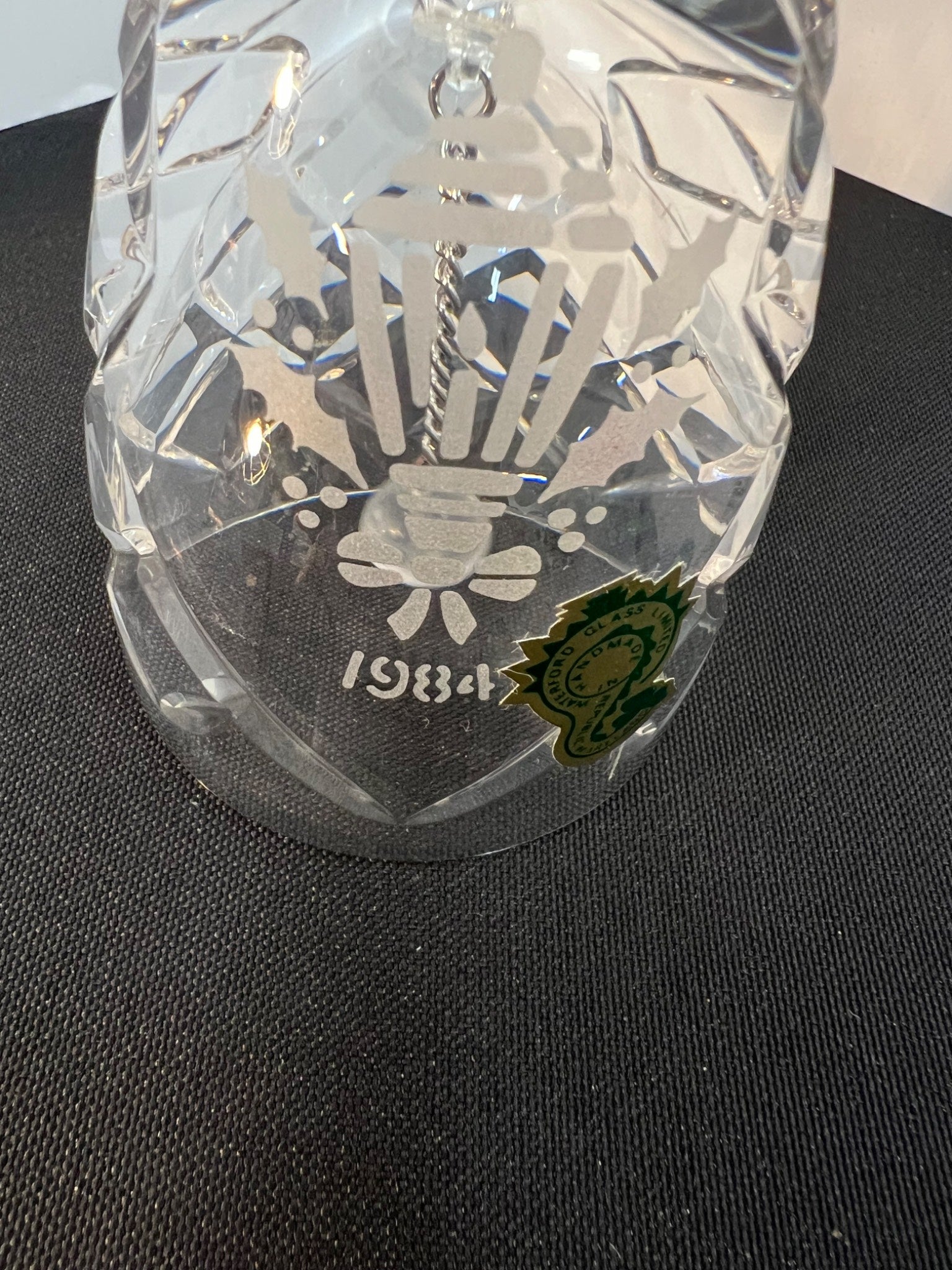 Waterford Crystal 1984 Christmas Bell With Box