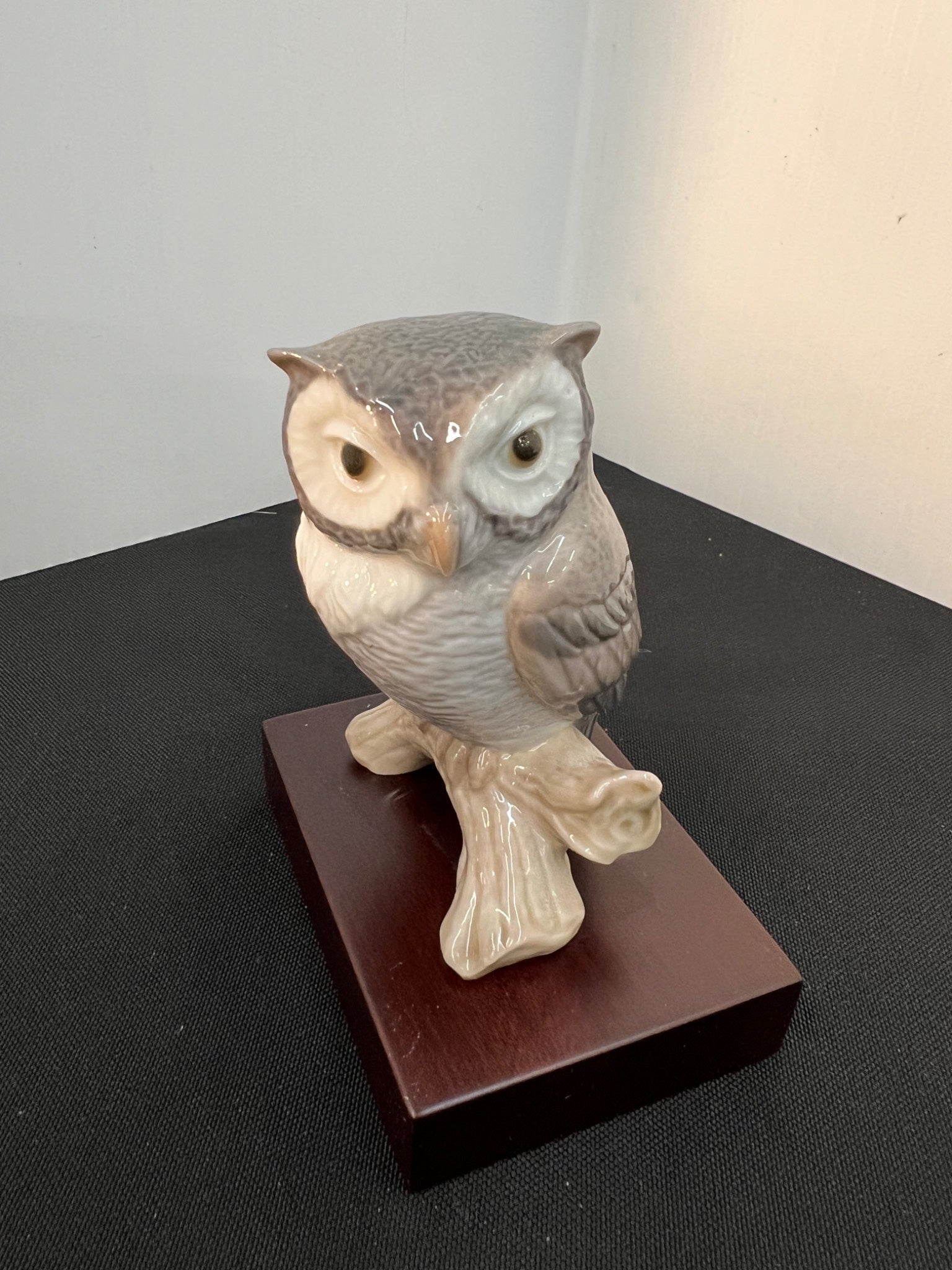Lladro Knocks on Wood Owl Figurine with Original Box