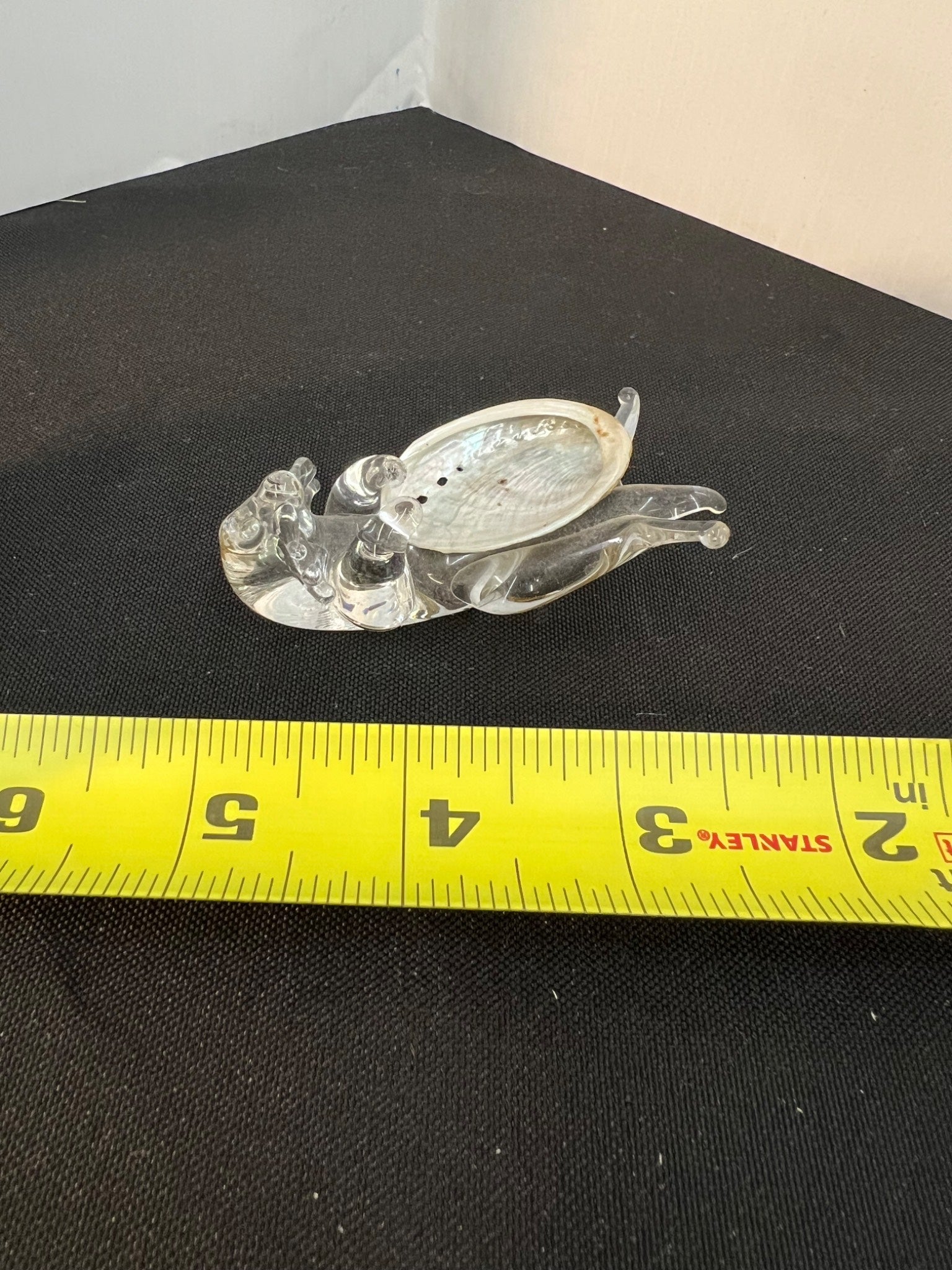 Otter with Shell Figurine, Handmade Rare