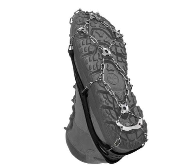 Snow chain on a black background