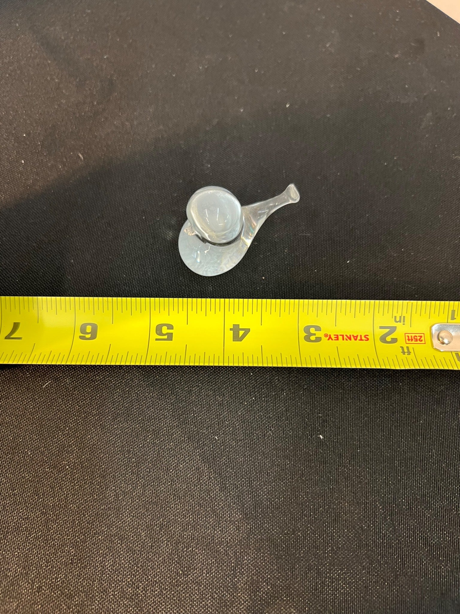 Clear Art Glass Bird Figurine