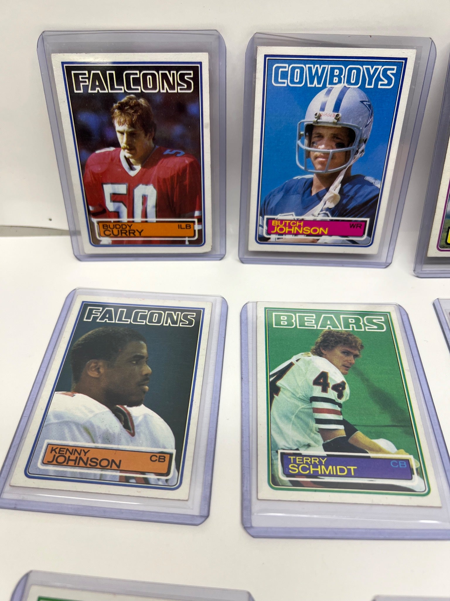 1983 Set of 17 NFL Topps Trading Cards Tony Dorsett and Fulton Walker etc