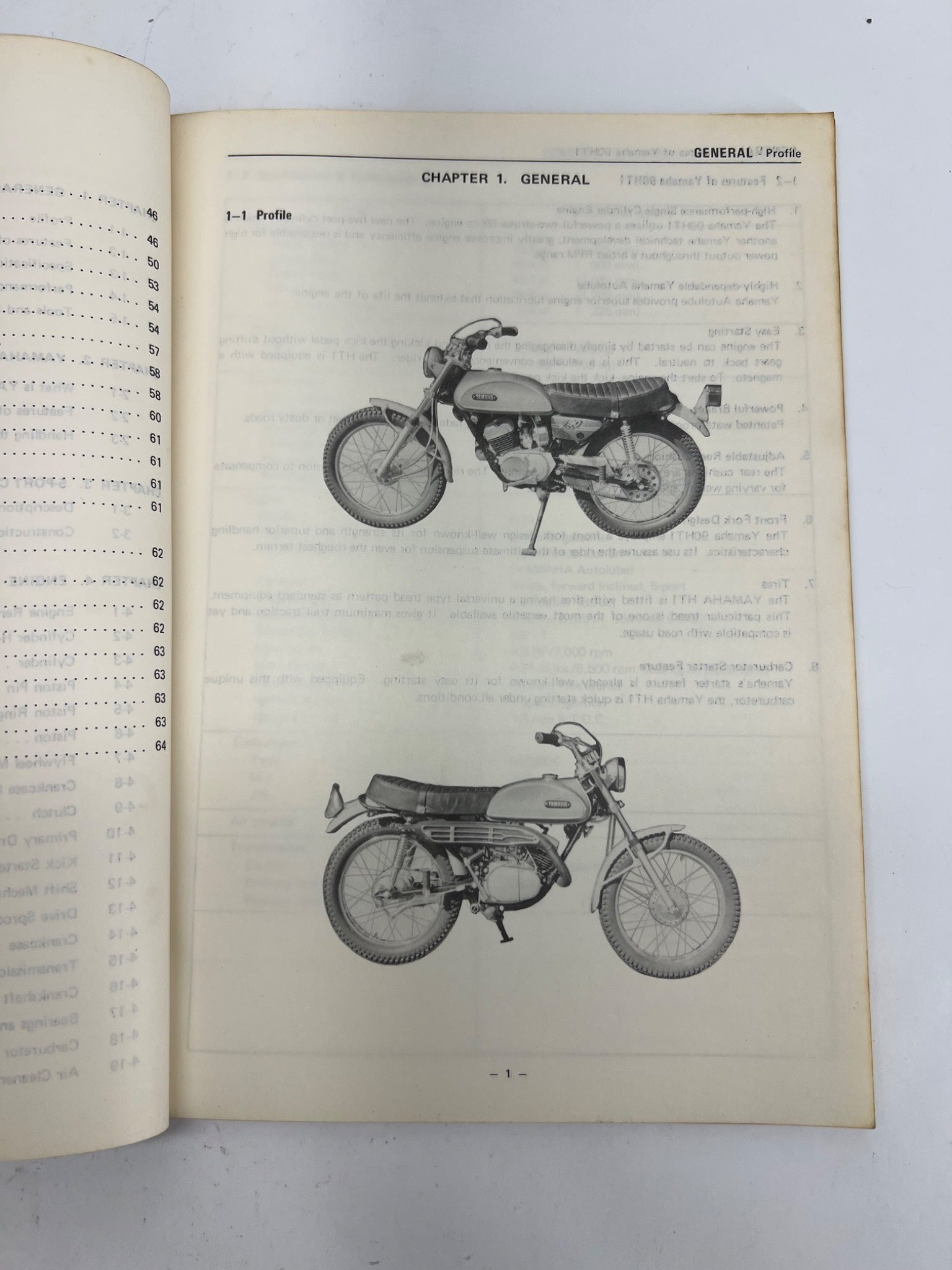 Yamaha HT1 Service Manual, Japan