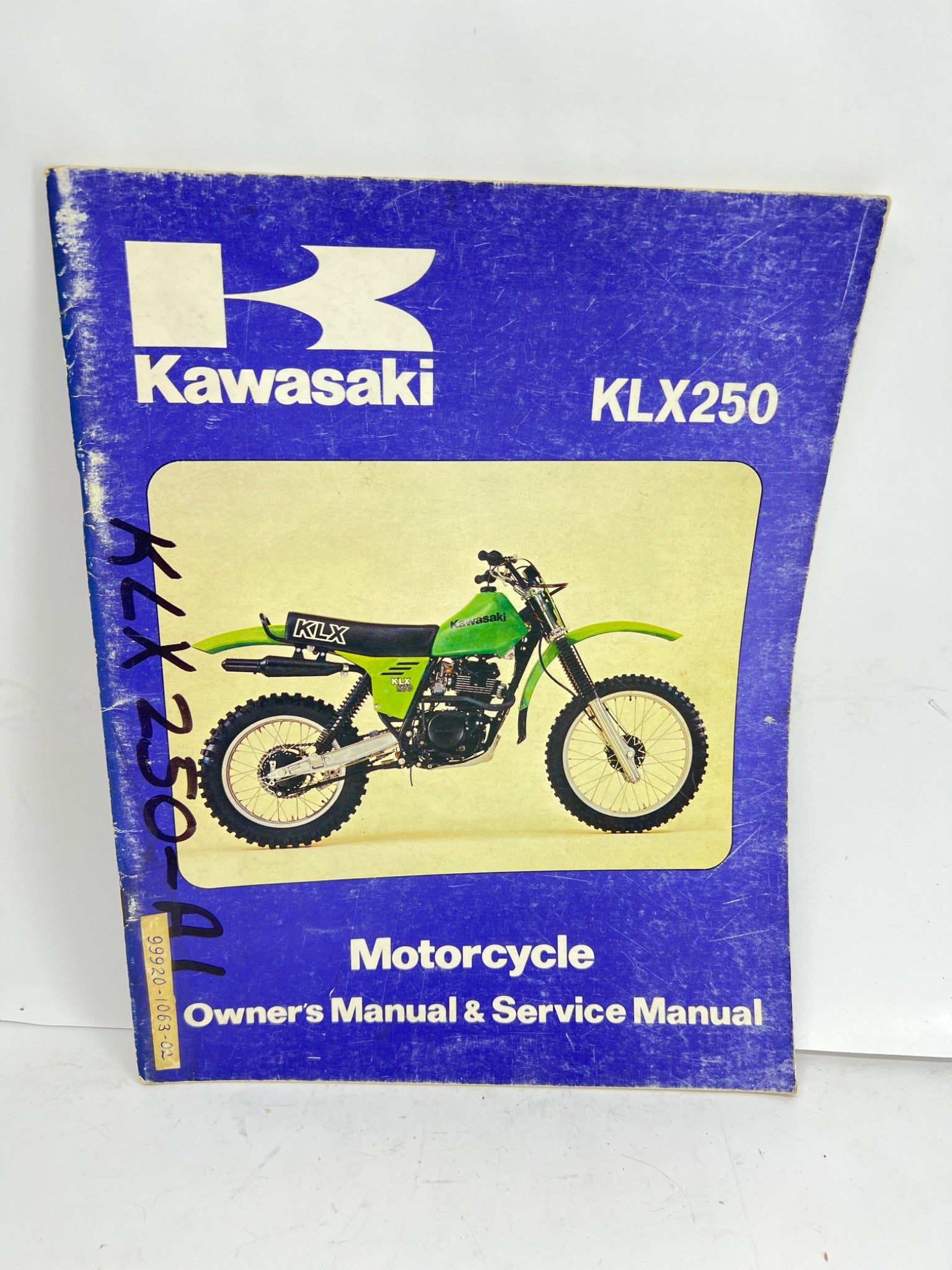 Kawasaki KLX250 Motorcycle Manual 1979