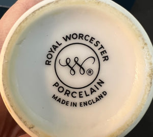 Royal Worcester porcelain mark on a ceramic item