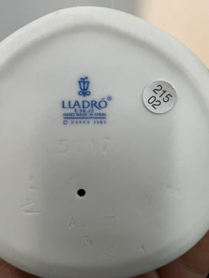 Close-up of a Lladró product with branding and model number on a white background