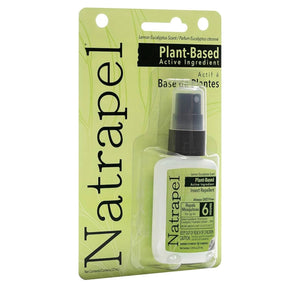 Natrapel insect repellent bottle in packaging on a white background