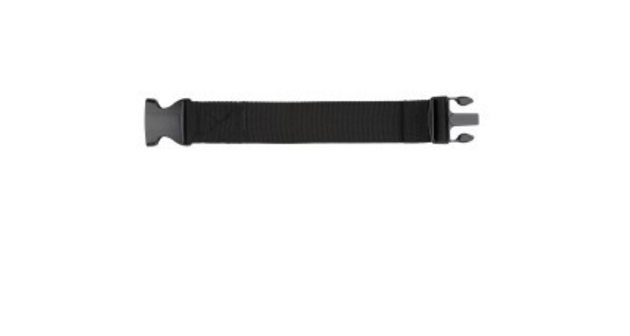Black belt strap on a white background