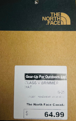 The North Face label on a product with a price tag of $64.99.