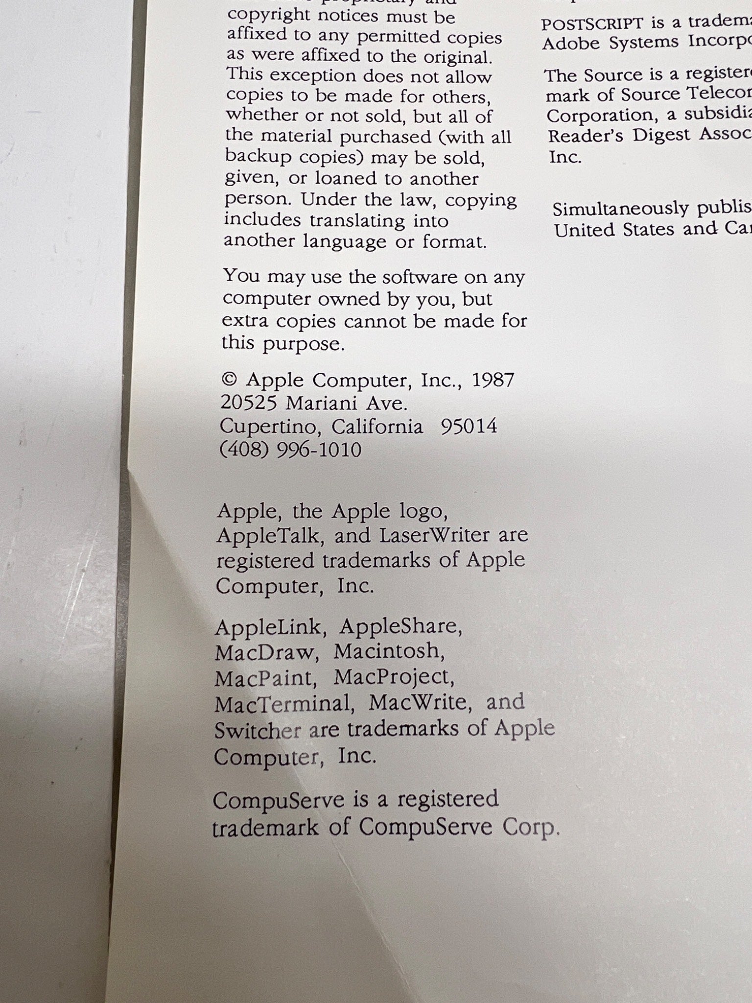 eBay Item Title Vintage 1987 Macintosh Plus Owner's Guide M0110 Spiral Bound Technical Manual