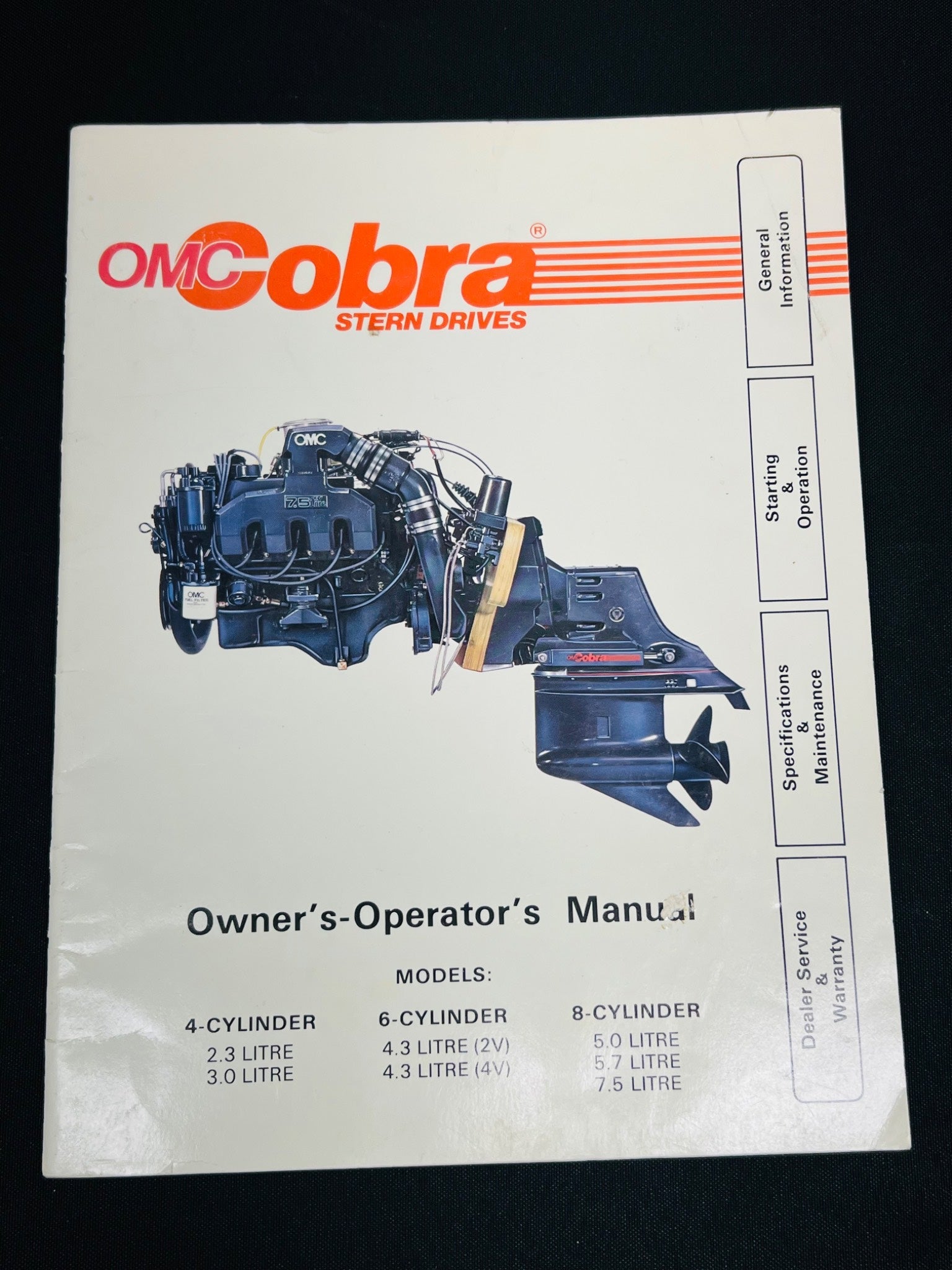 OMC Cobra Stern Drive Owner’s Manual