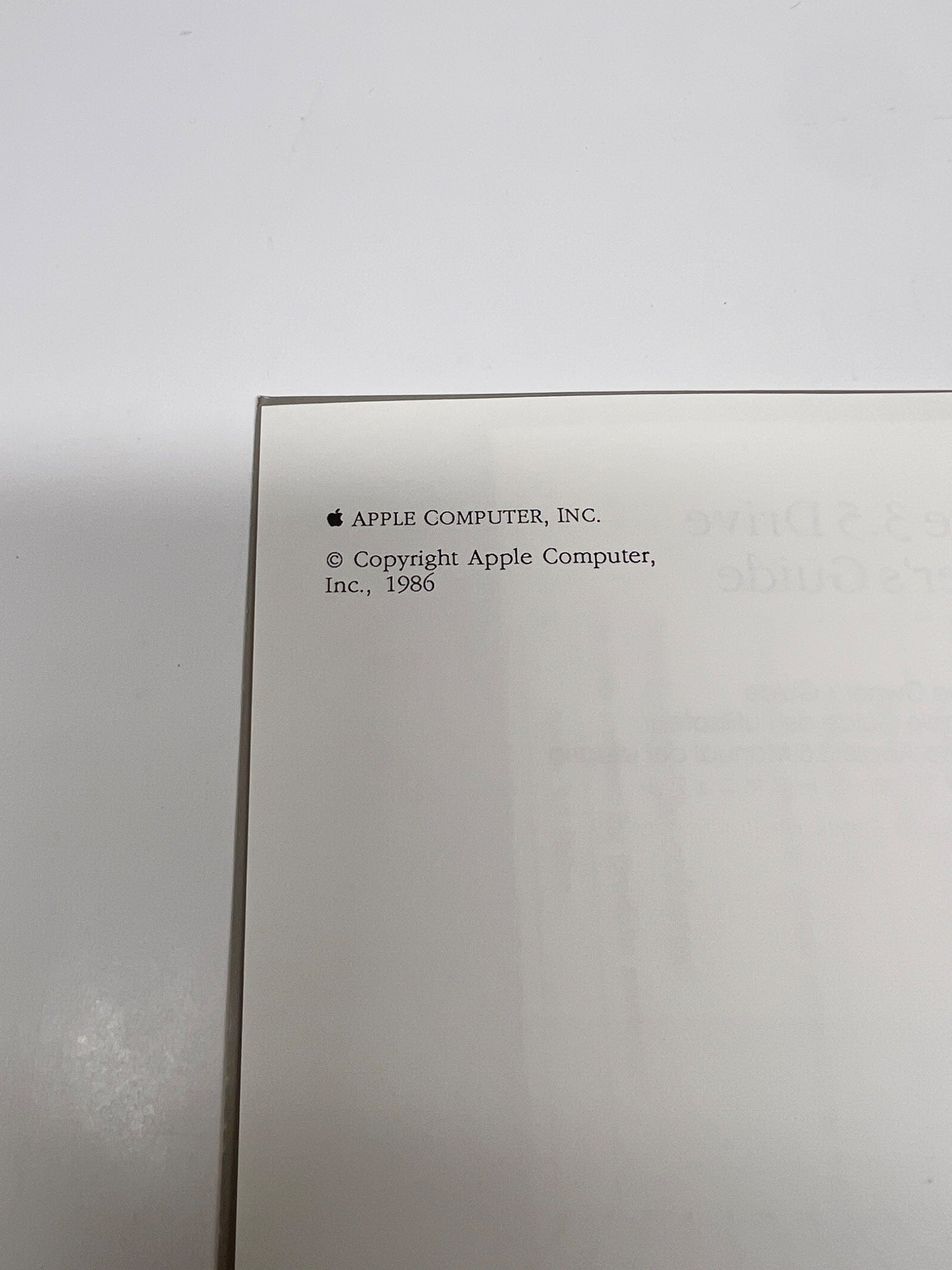 1988 Apple 3.5 Drive Owner's Guide