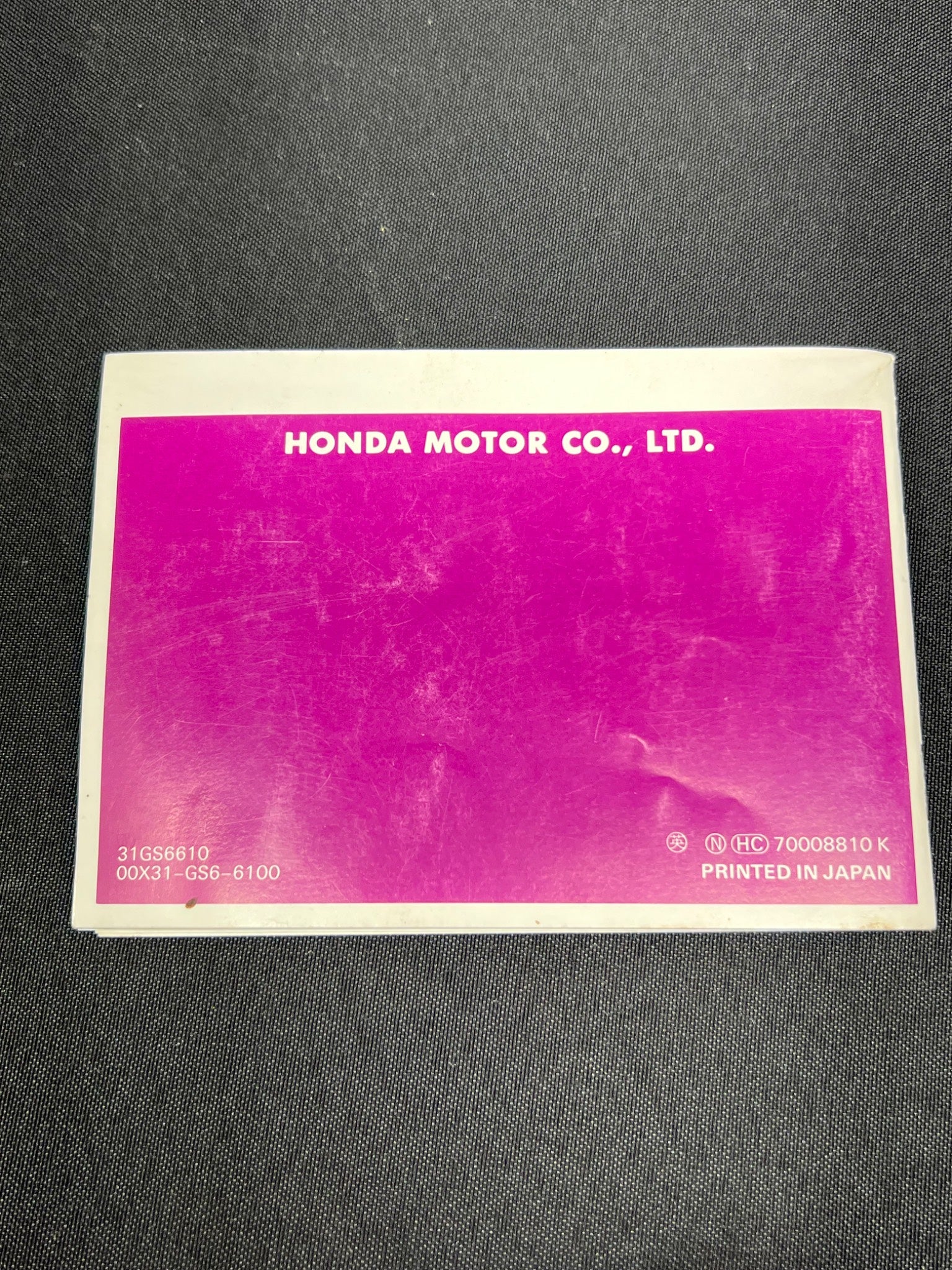 1989 Honda Elite 50E Owner’s Manual