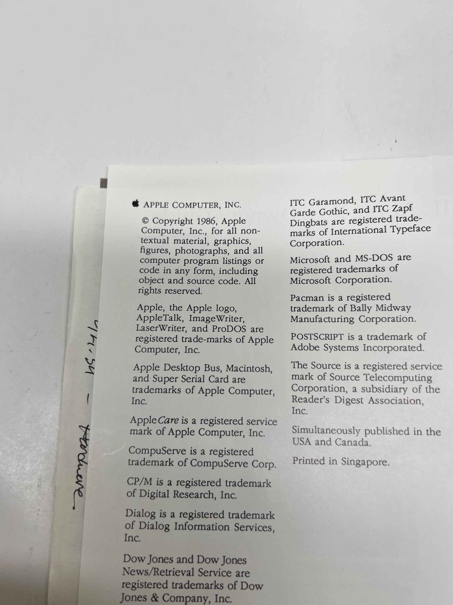 1986 Apple IIGS Owner's Guide