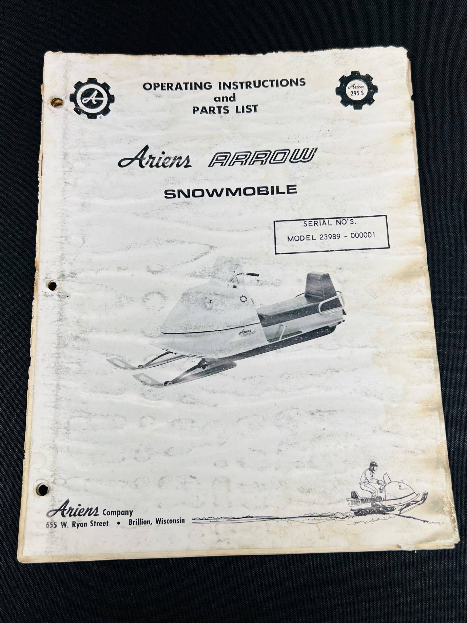 Ariens Arrow Snowmobile Manual