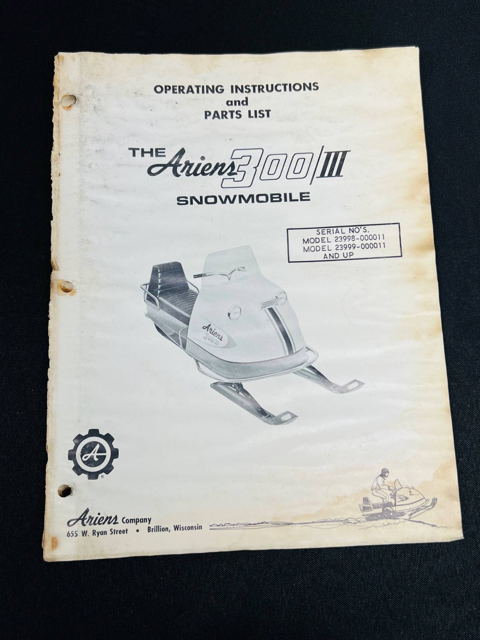 Ariens 700 III Snowmobile Manual