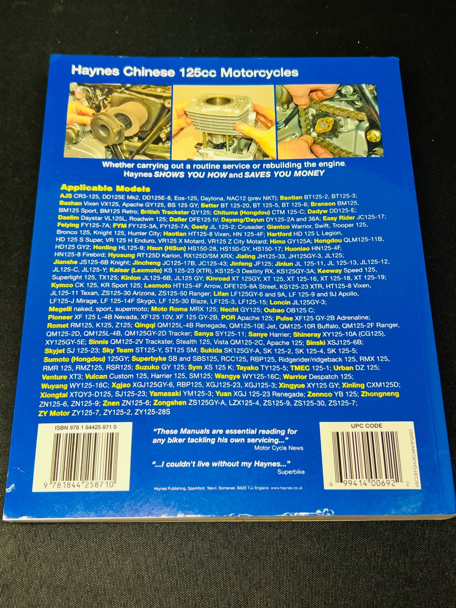 Chinese 125cc Motorcycle Repair Manual