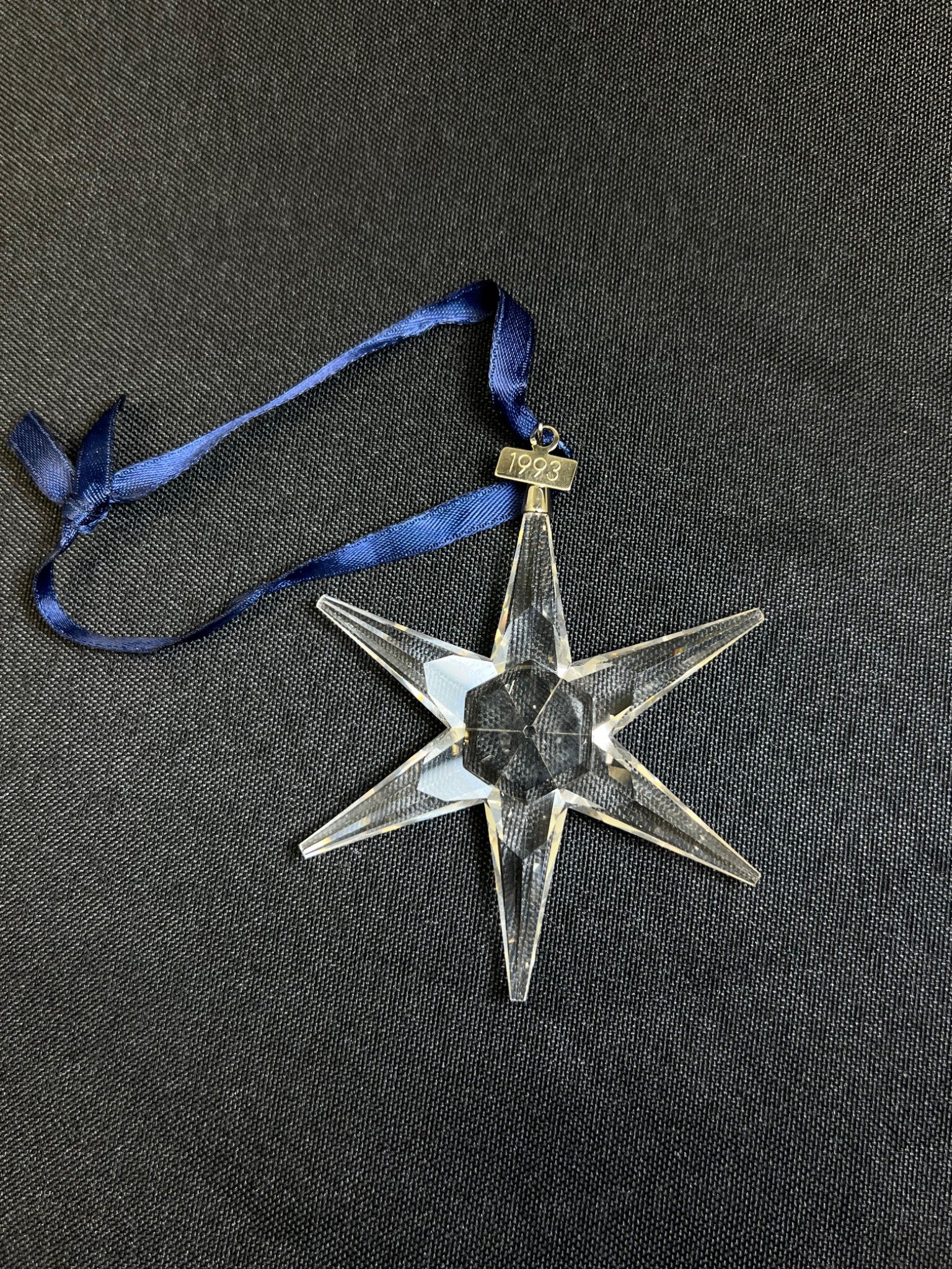 1993 Retired Swarovski Crystal Star Ornament