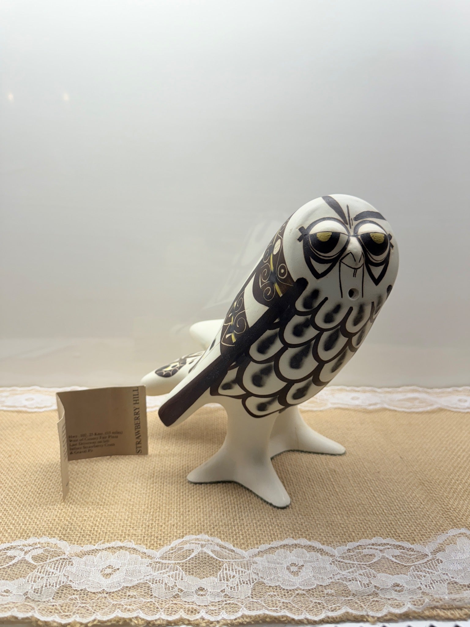 Strawberry Hill Number One Owl Figurine (damaged)