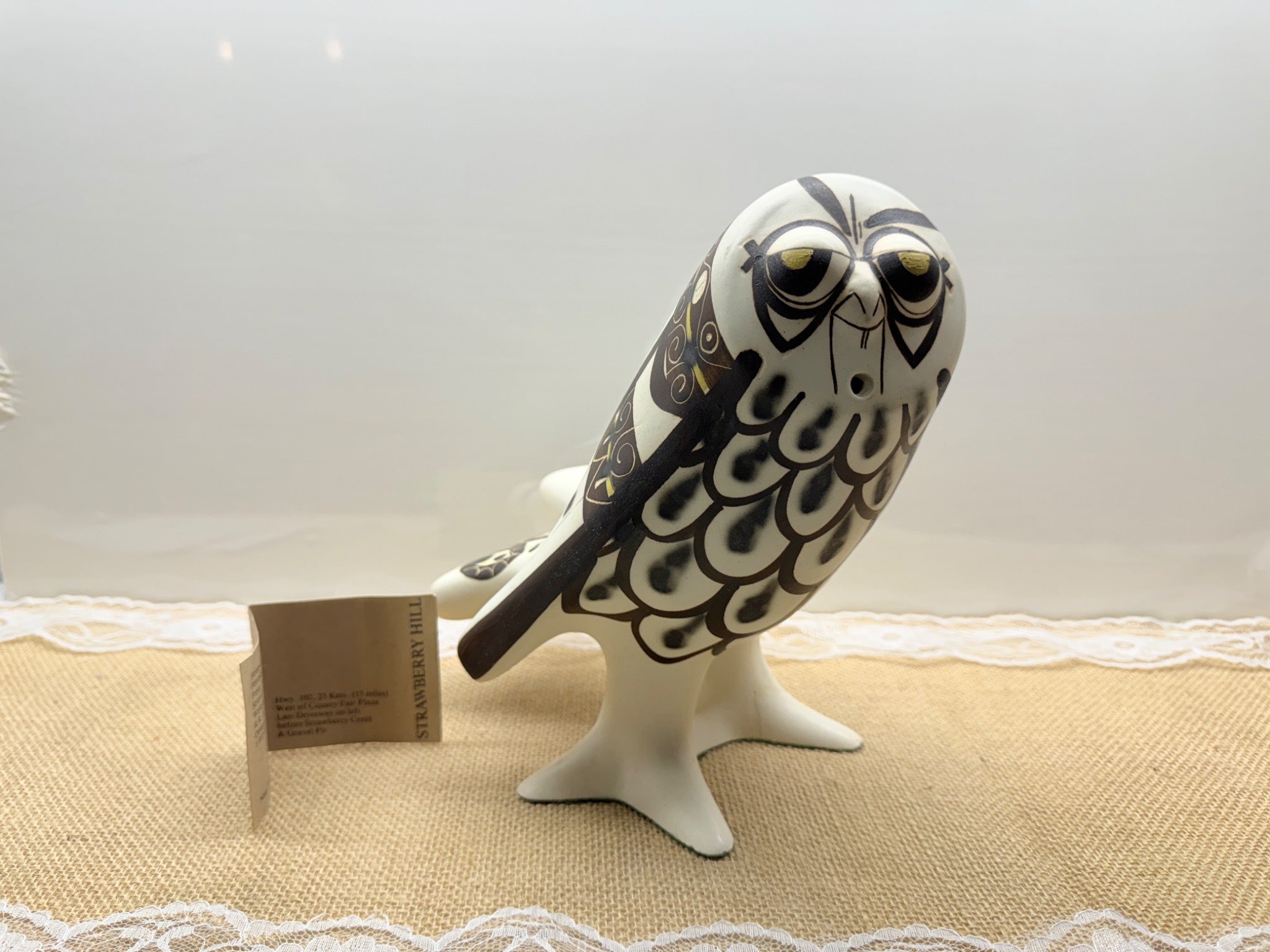 Strawberry Hill Number One Owl Figurine (damaged)