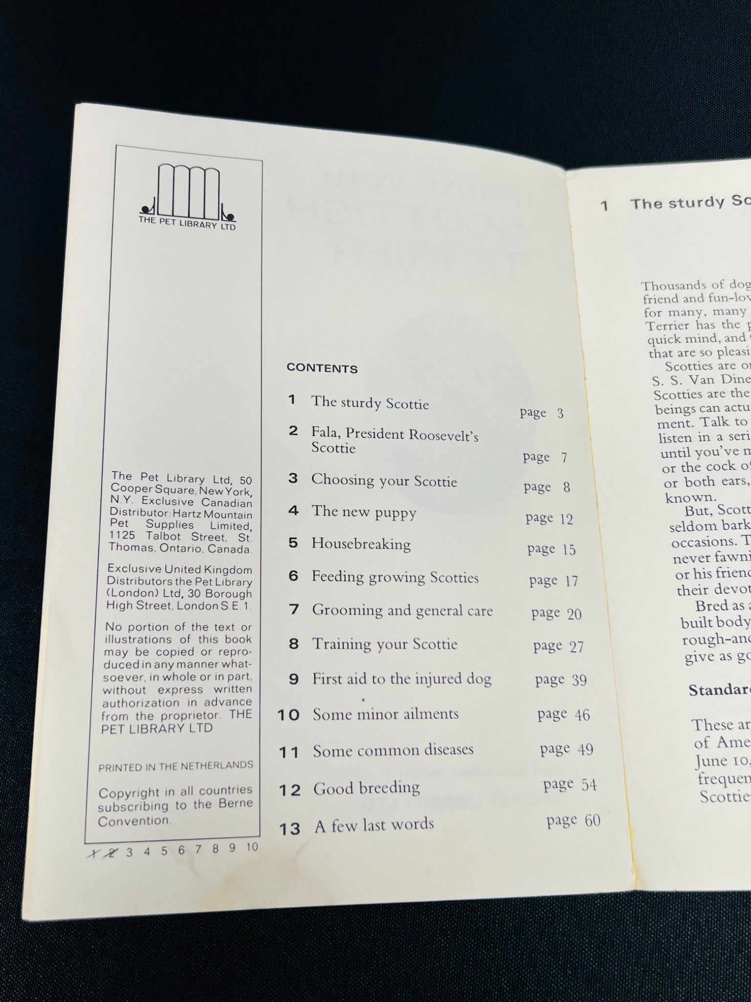 Know Your Scottish Terrier Booklet