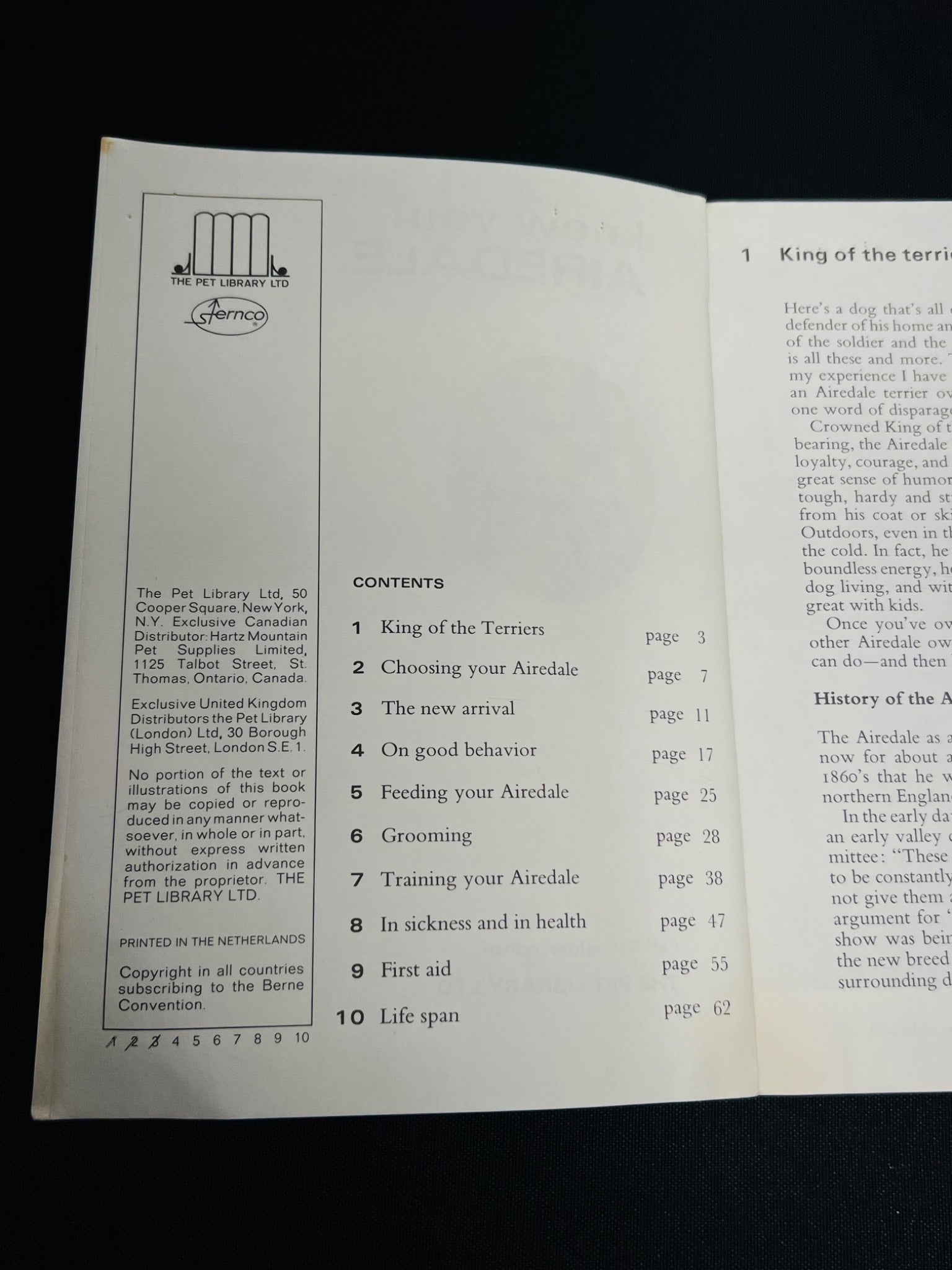 Know Your Airedale Dog Guide Pamphlet