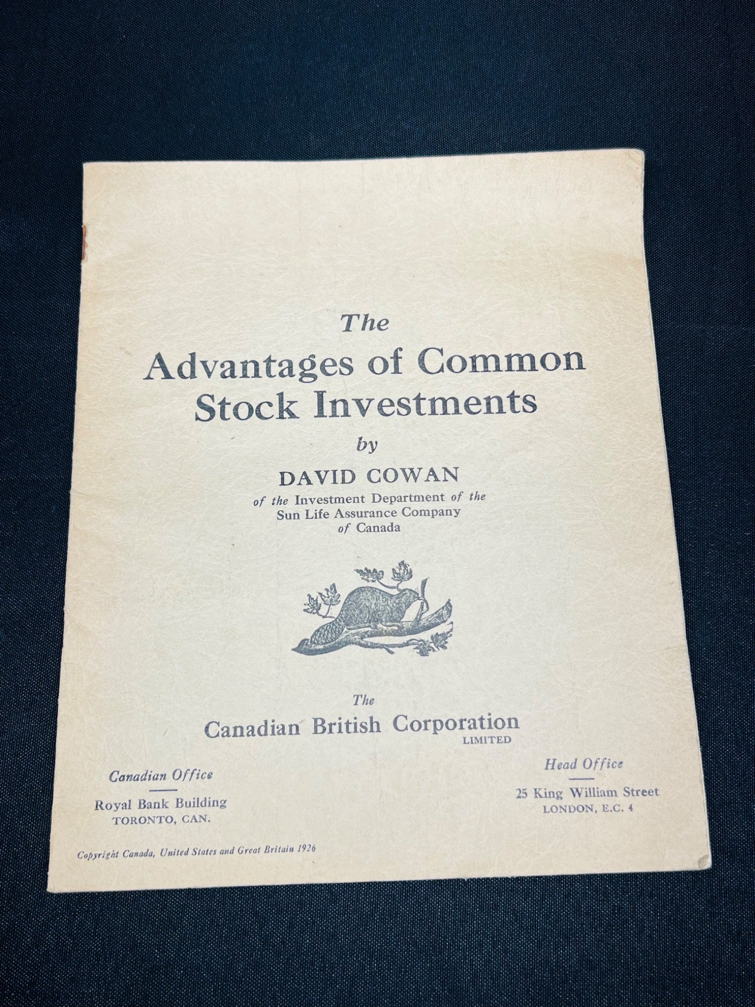 The Advantages of Common Stock Investments