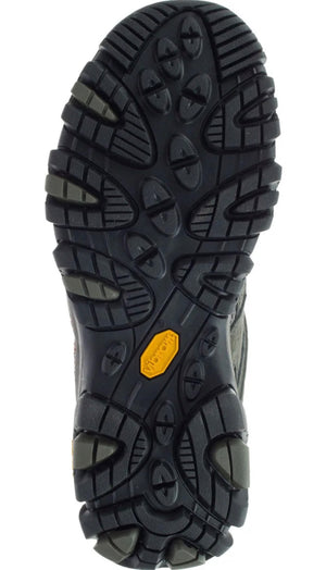 Close-up of a shoe sole with a textured pattern and a yellow accent on a white background