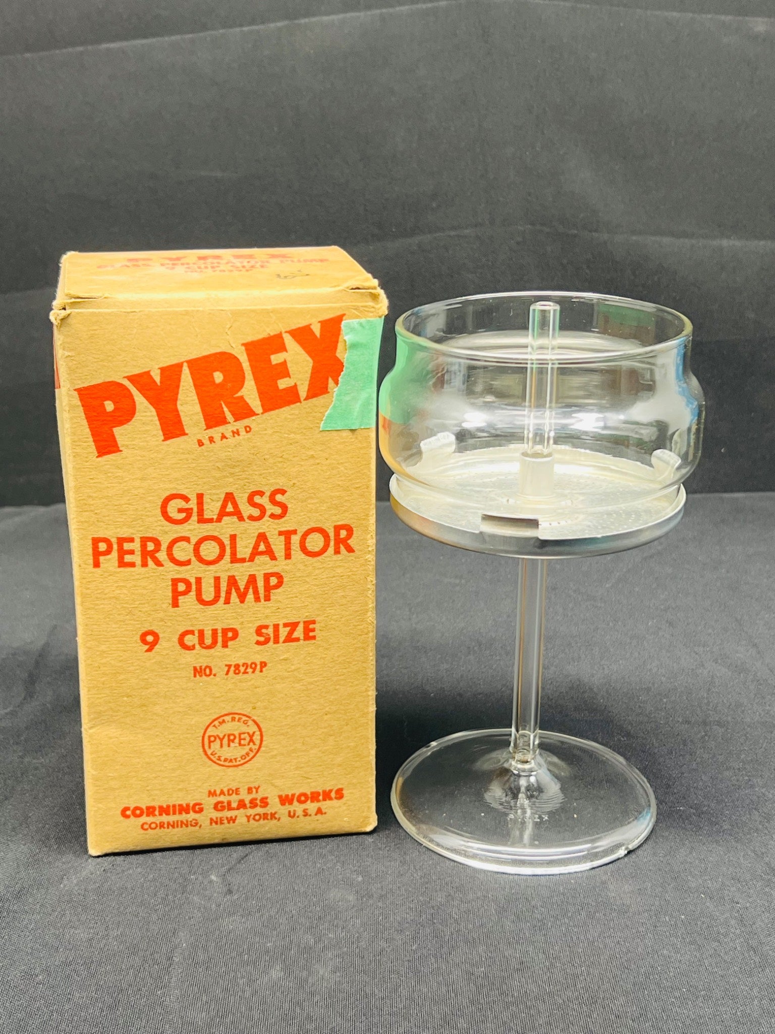 Pyrex Glass Percolator Pump 9 Cup Size