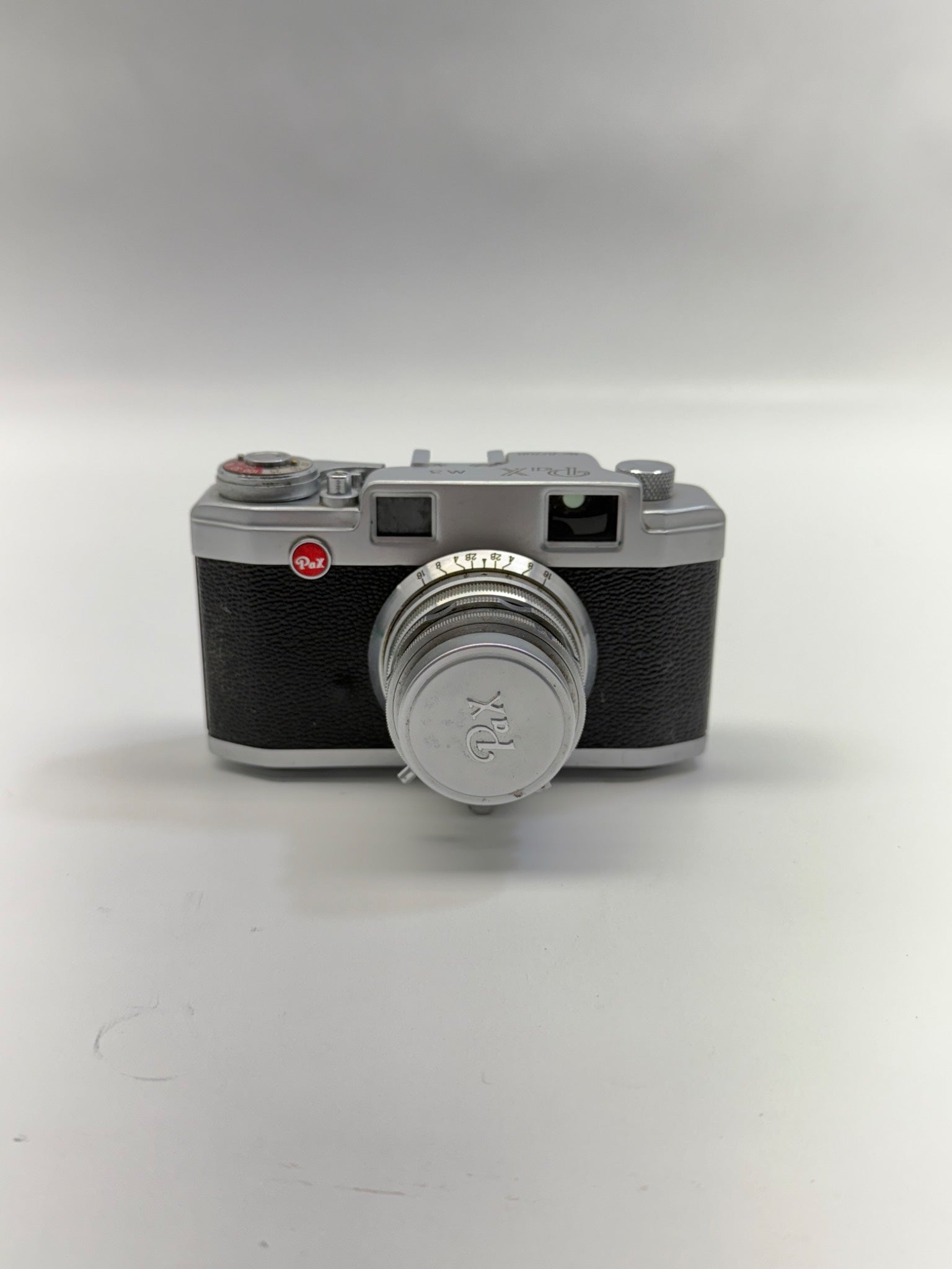 Vintage camera on a white background