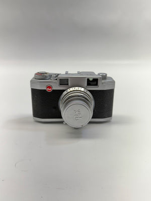 Vintage camera on a white background