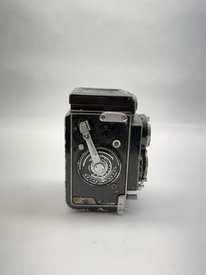 Vintage camera on a white background