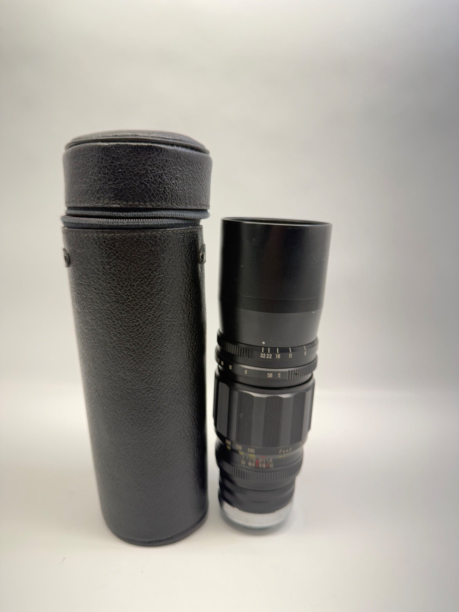 Sankyo Kohki Komura 300 m Zoom Lens with Case and Strap