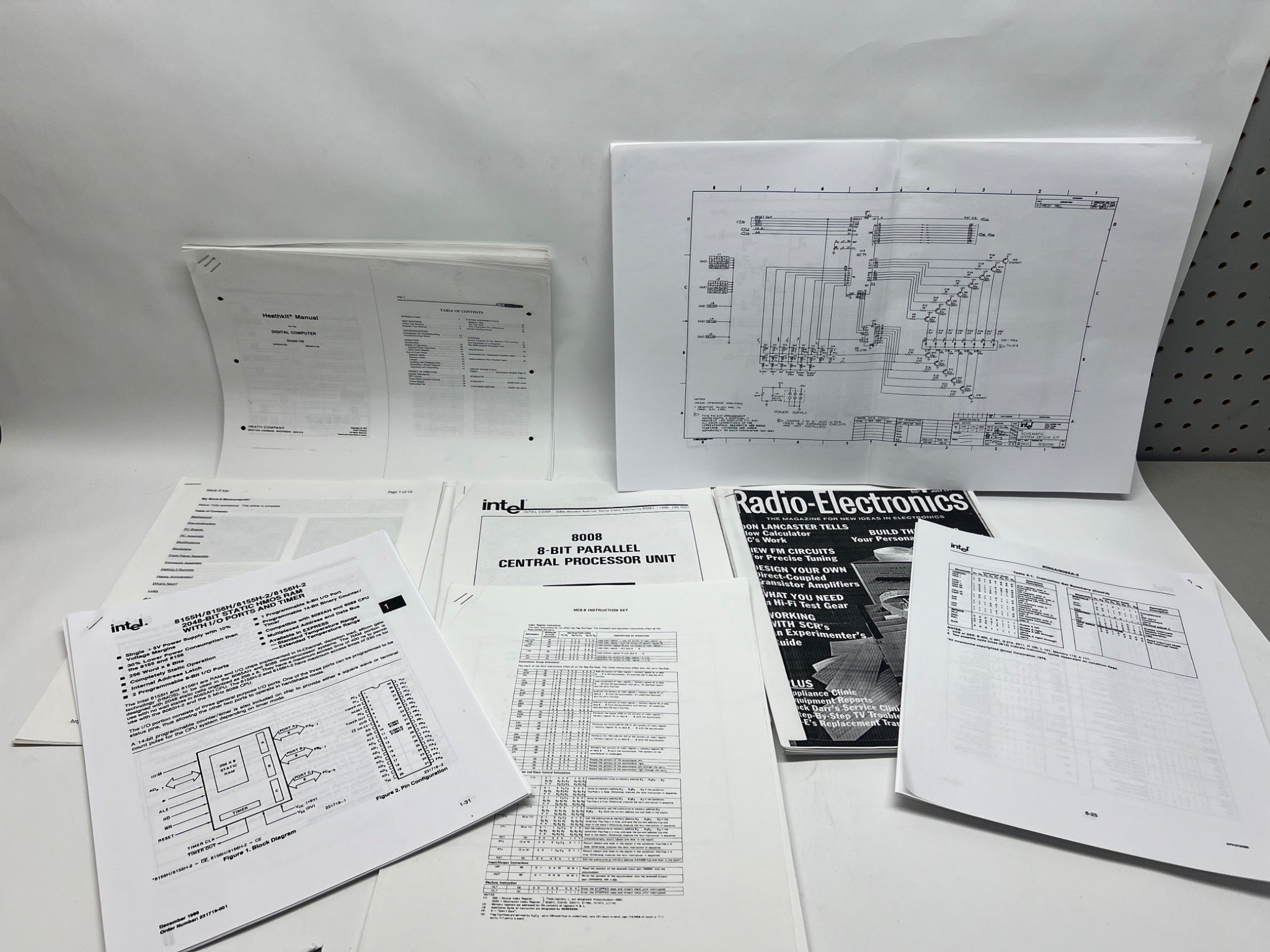 Intel 8008 Microprocessor Technical Literature - Reprints