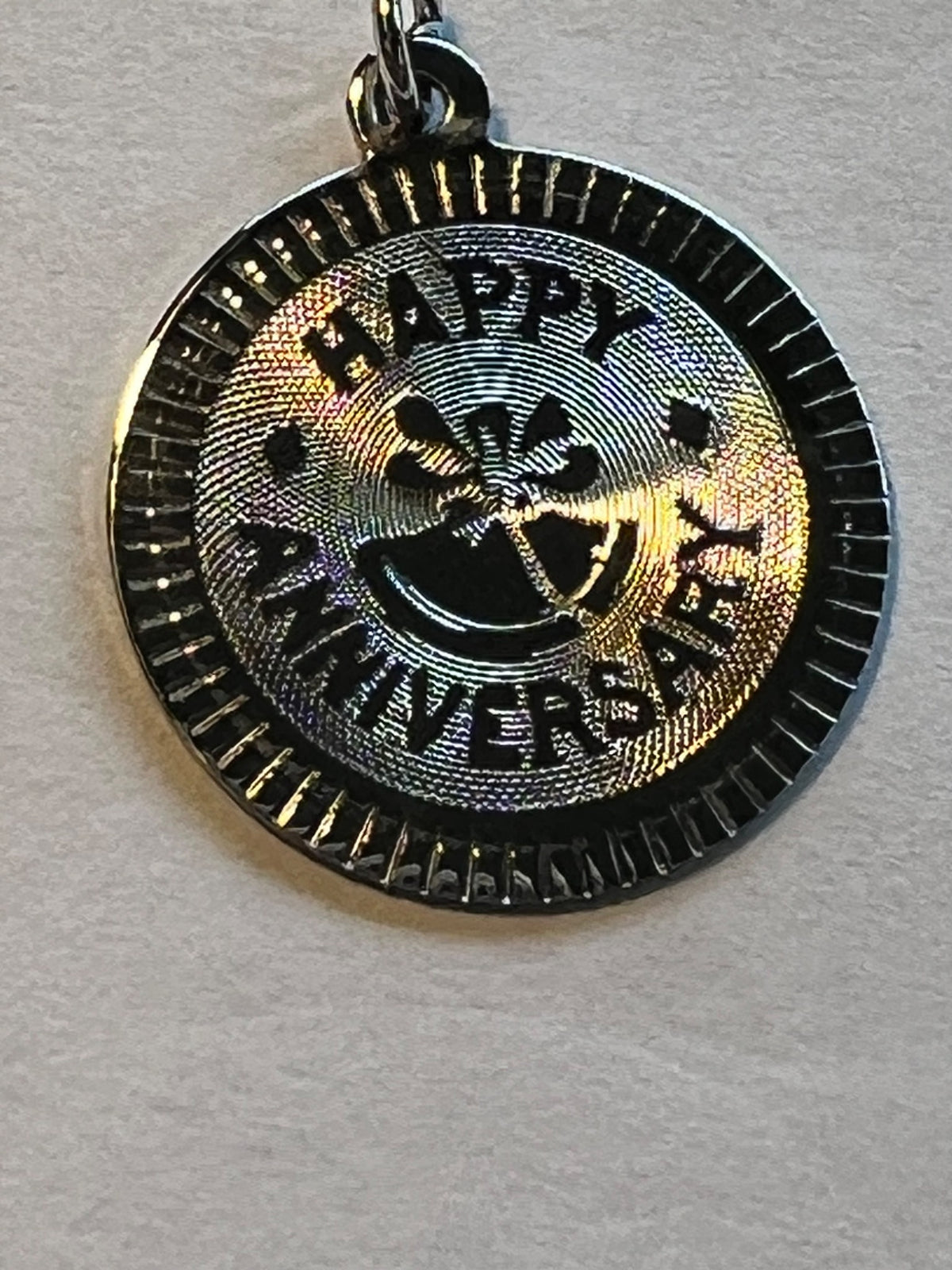 Sterling Silver ‘Happy Anniversary’ Pendant
