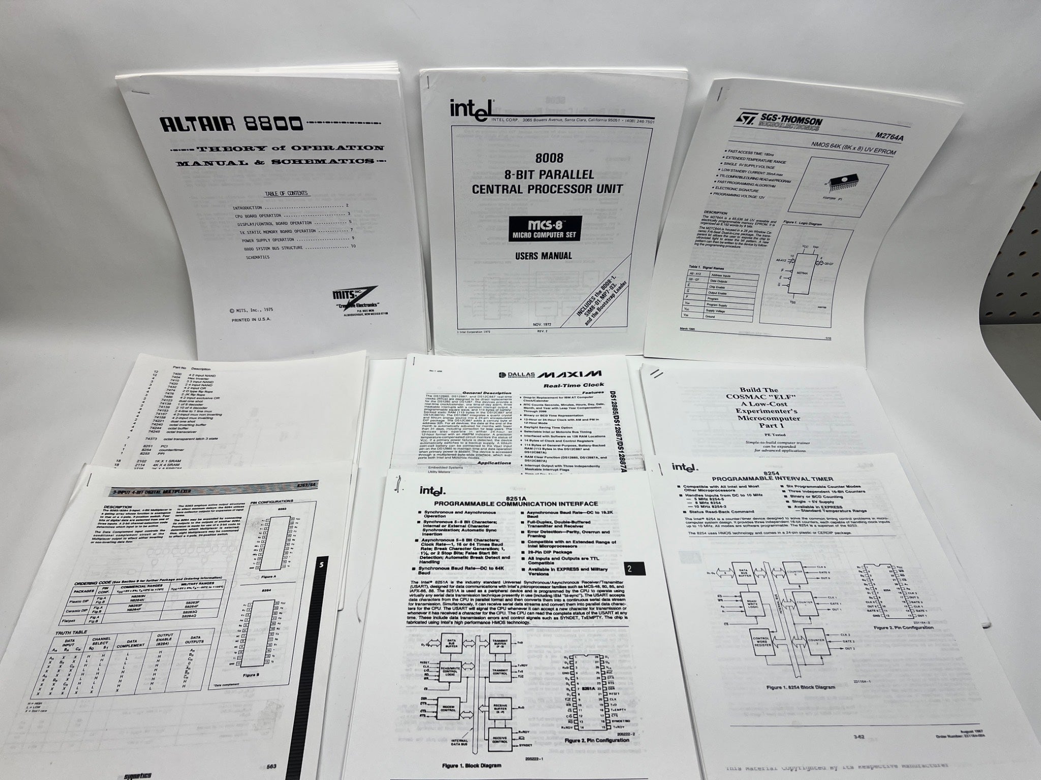 Altair 8800 & Intel 8008 Technical Documentation - Reprints