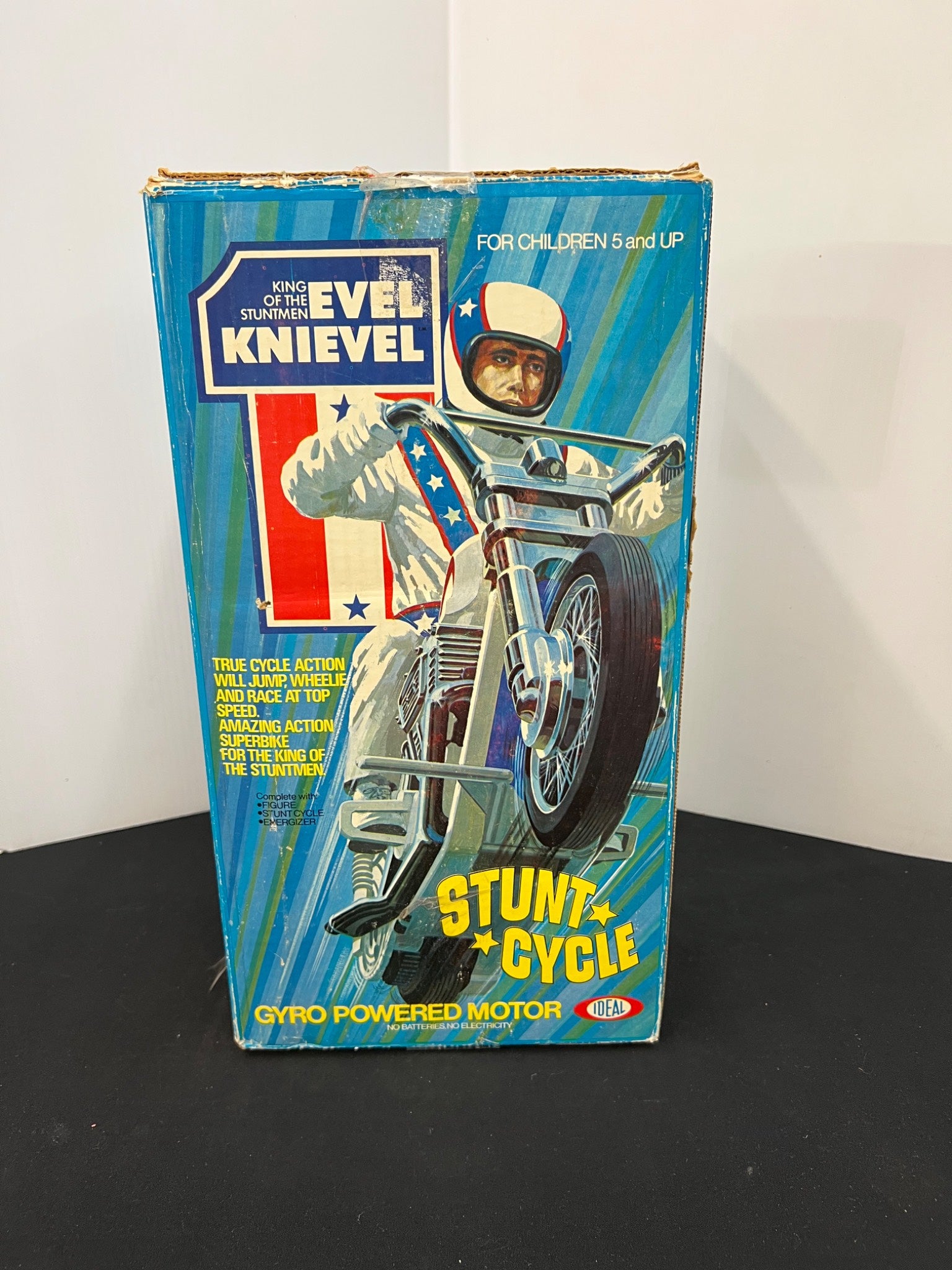 Evel Knievel Stunt Cycle by Ideal, Boxed