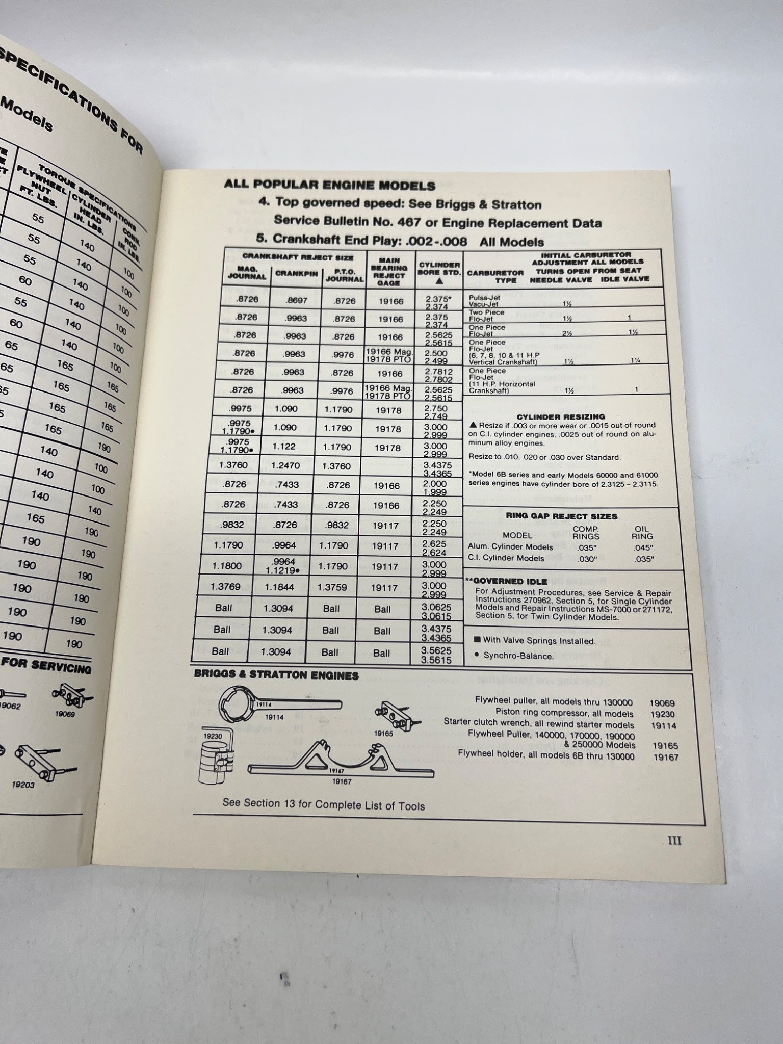 Briggs & Stratton Single Cylinder Repair Manual 270962
