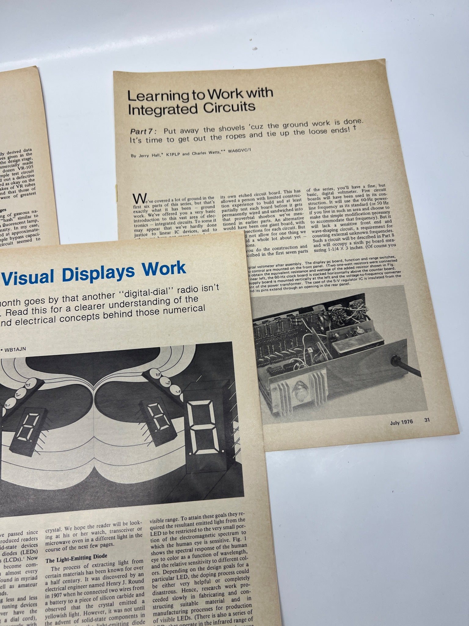 Vintage 73 Magazine Tech Article Lot - 1975/1976 IC & AC Projects