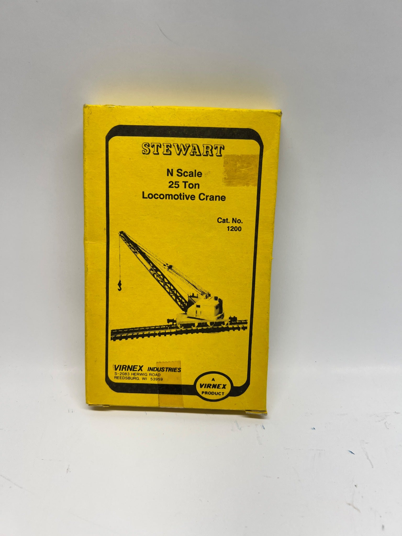 Stewart N Scale 25-Ton Locomotive Crane Kit – Varney Industries – NOS open box