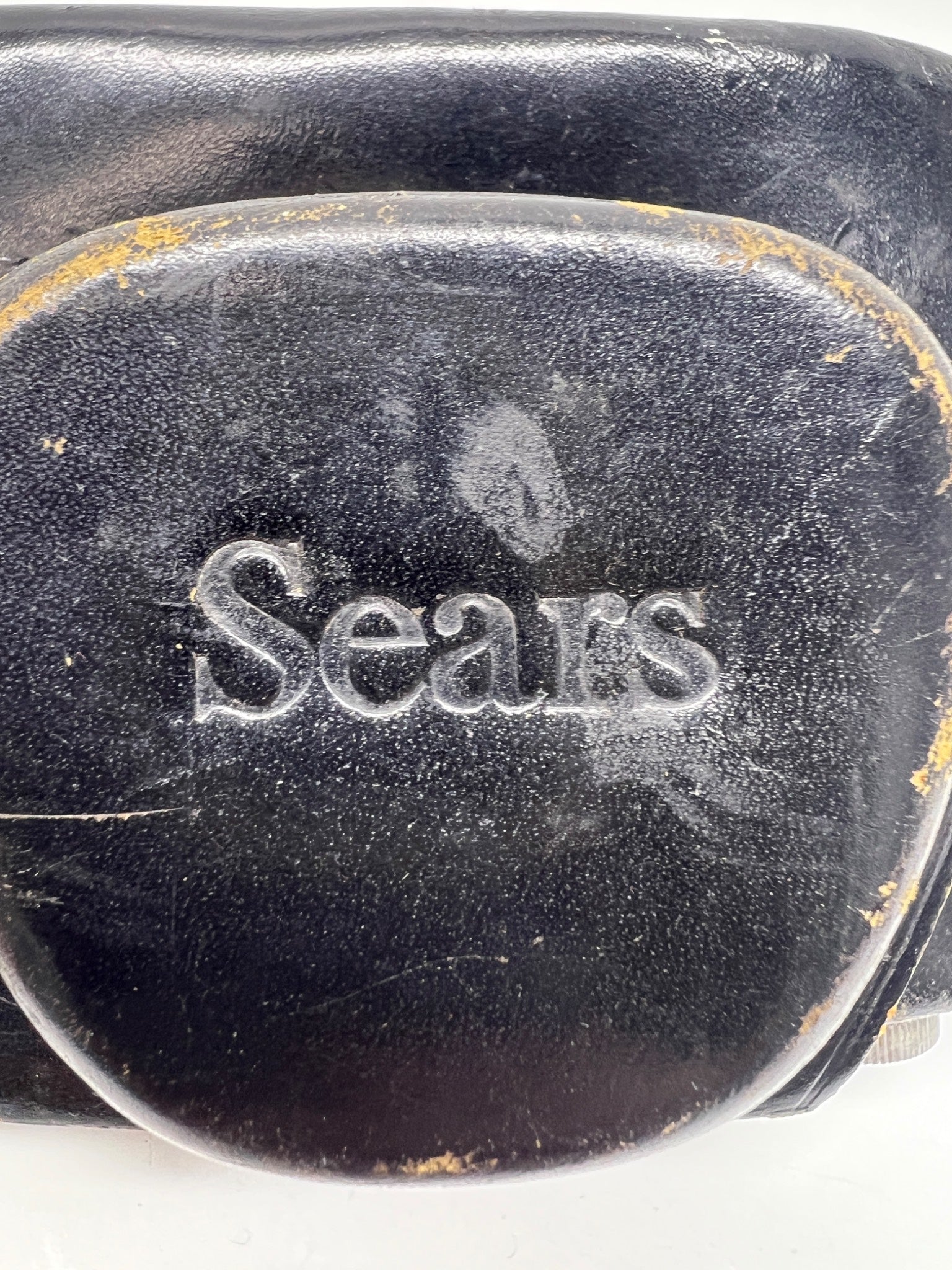 Vintage Sears Black Leather Camera Case – Small Format – Embossed Logo
