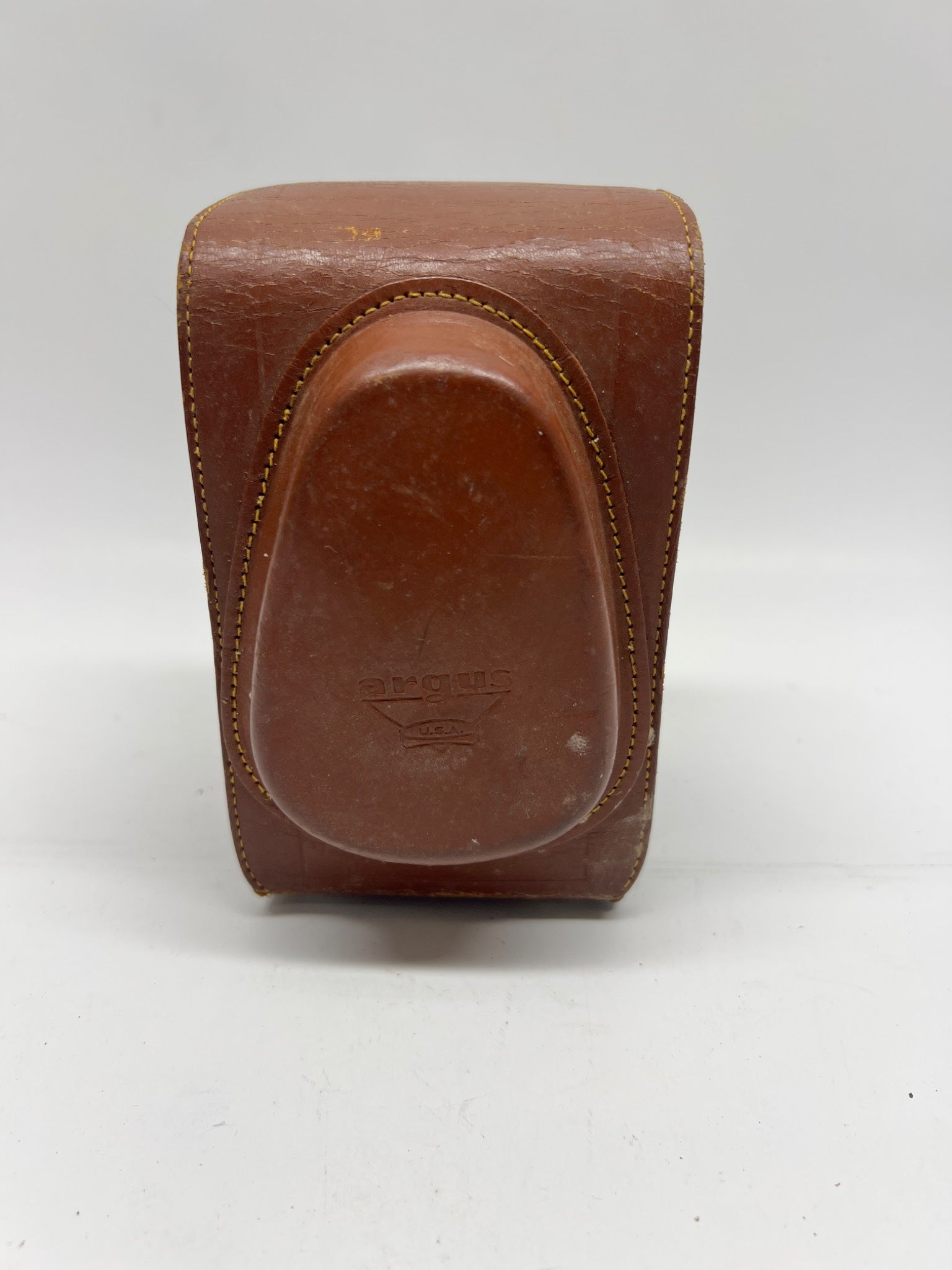 Vintage Argus Leather Camera Case – Made in USA – Classic Box Camera Pouch