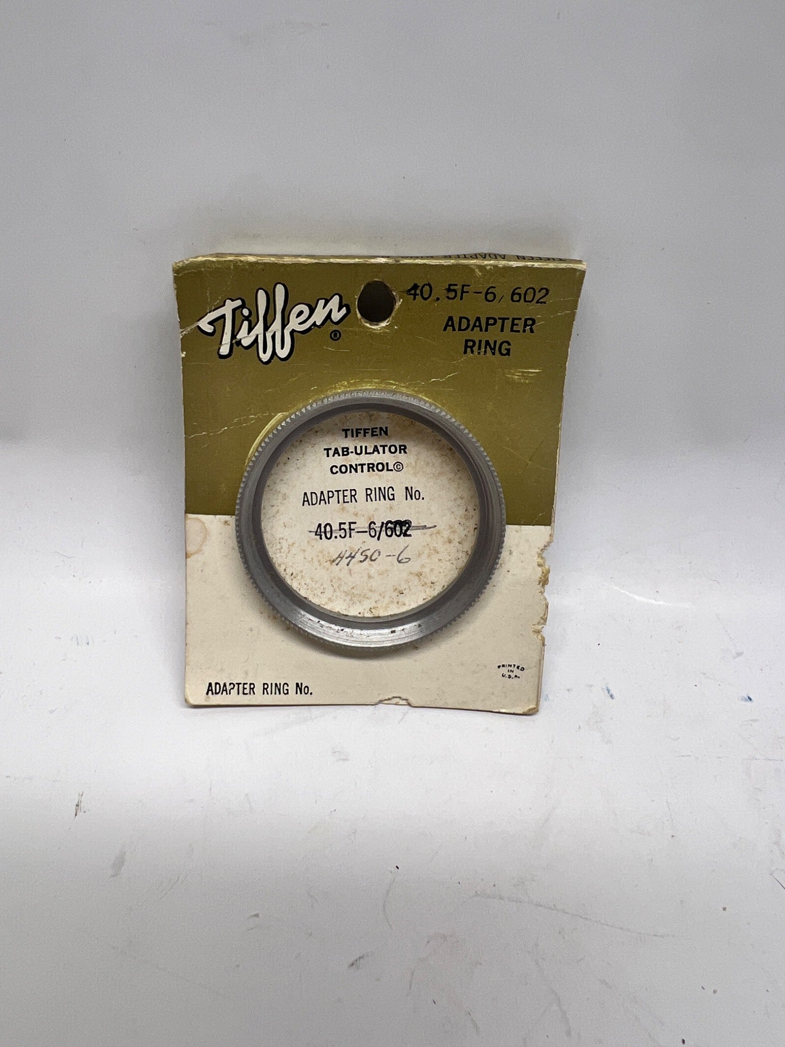 Tiffen Adapter Ring 40.5F-6 / #602 – NOS New in Package