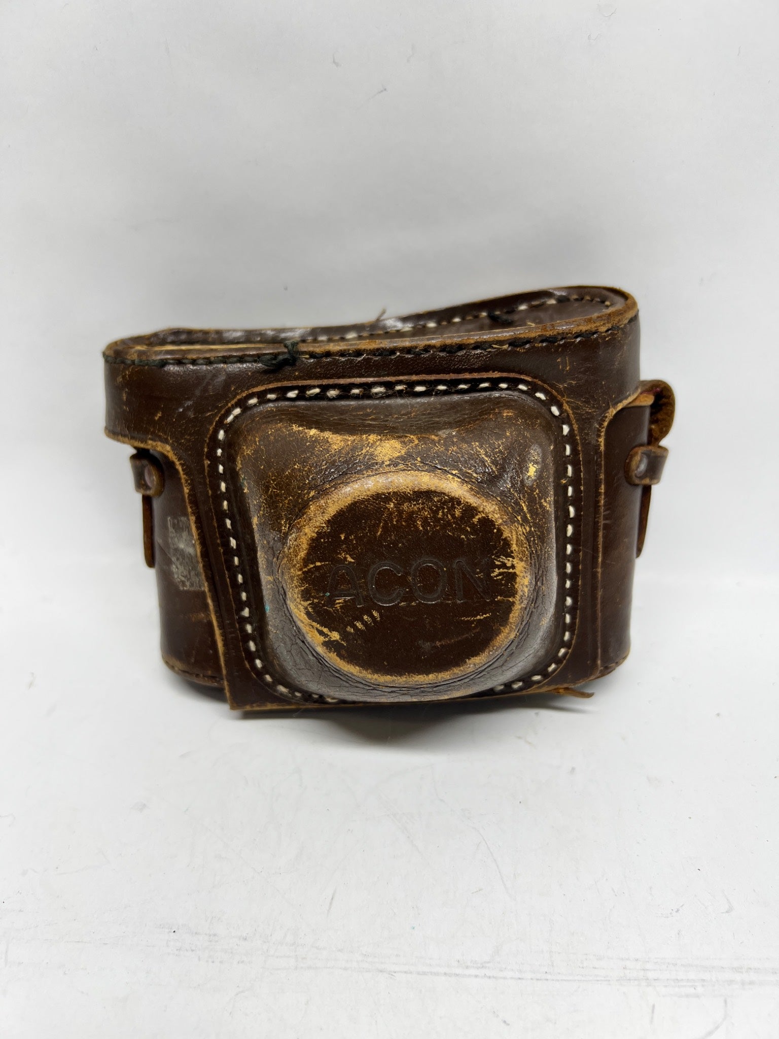 Vintage Brown Leather Acon Camera Case