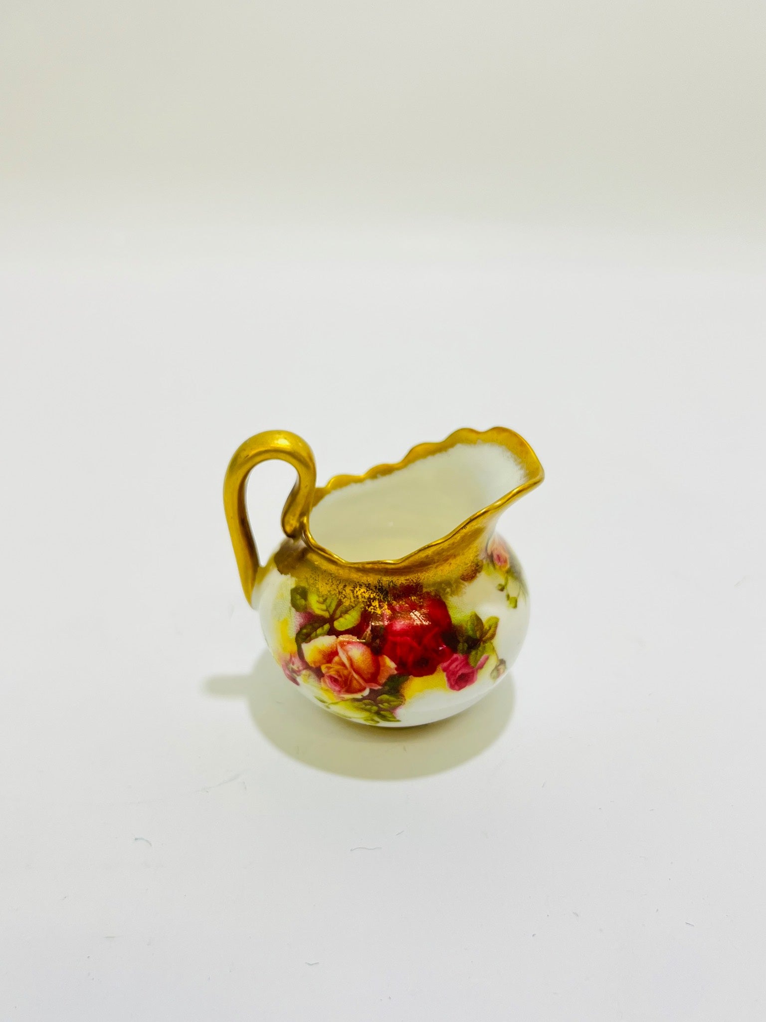 Royal Chelsea Golden Rose small creamer