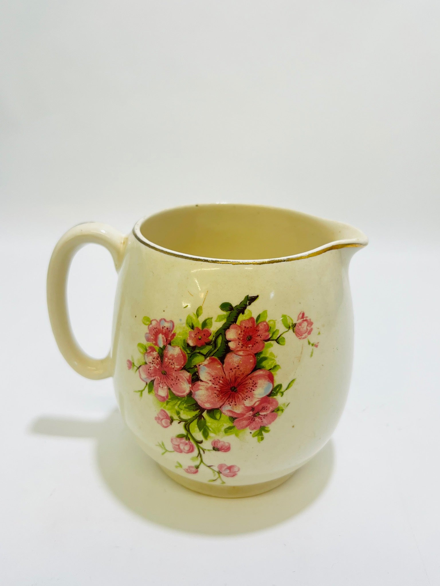 British Anchor Floral Porcelain Creamer Made in England