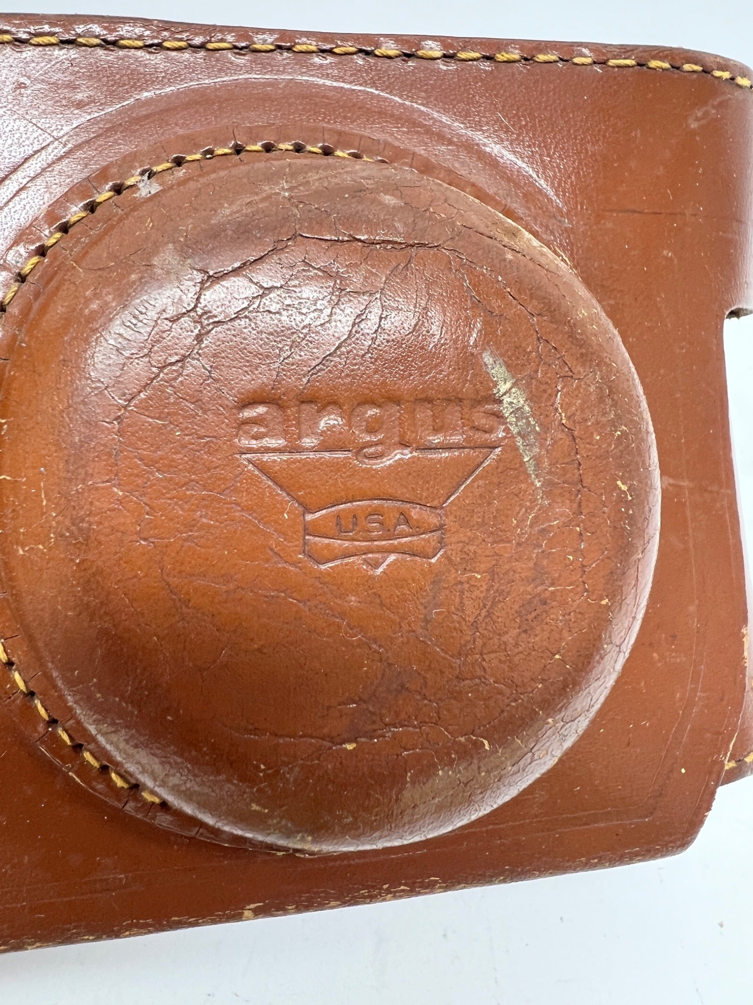 1 Argus Leather Camera Case, USA-Made