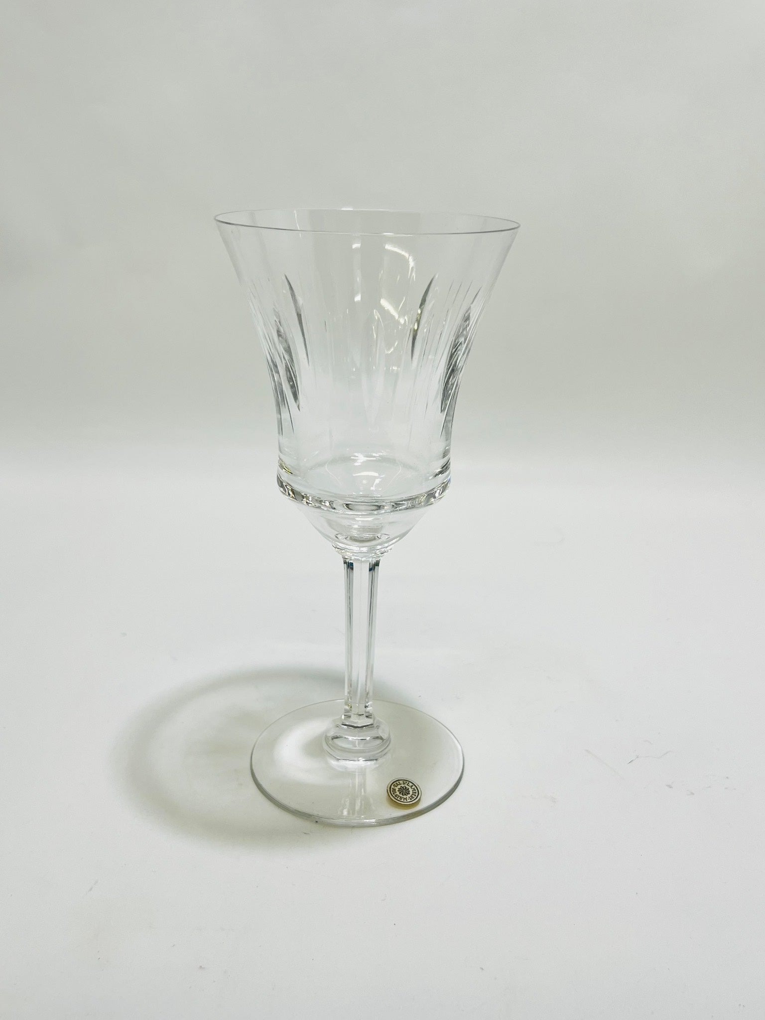 Vals St. Lambert Crystal Wine Glass Made in Belgium